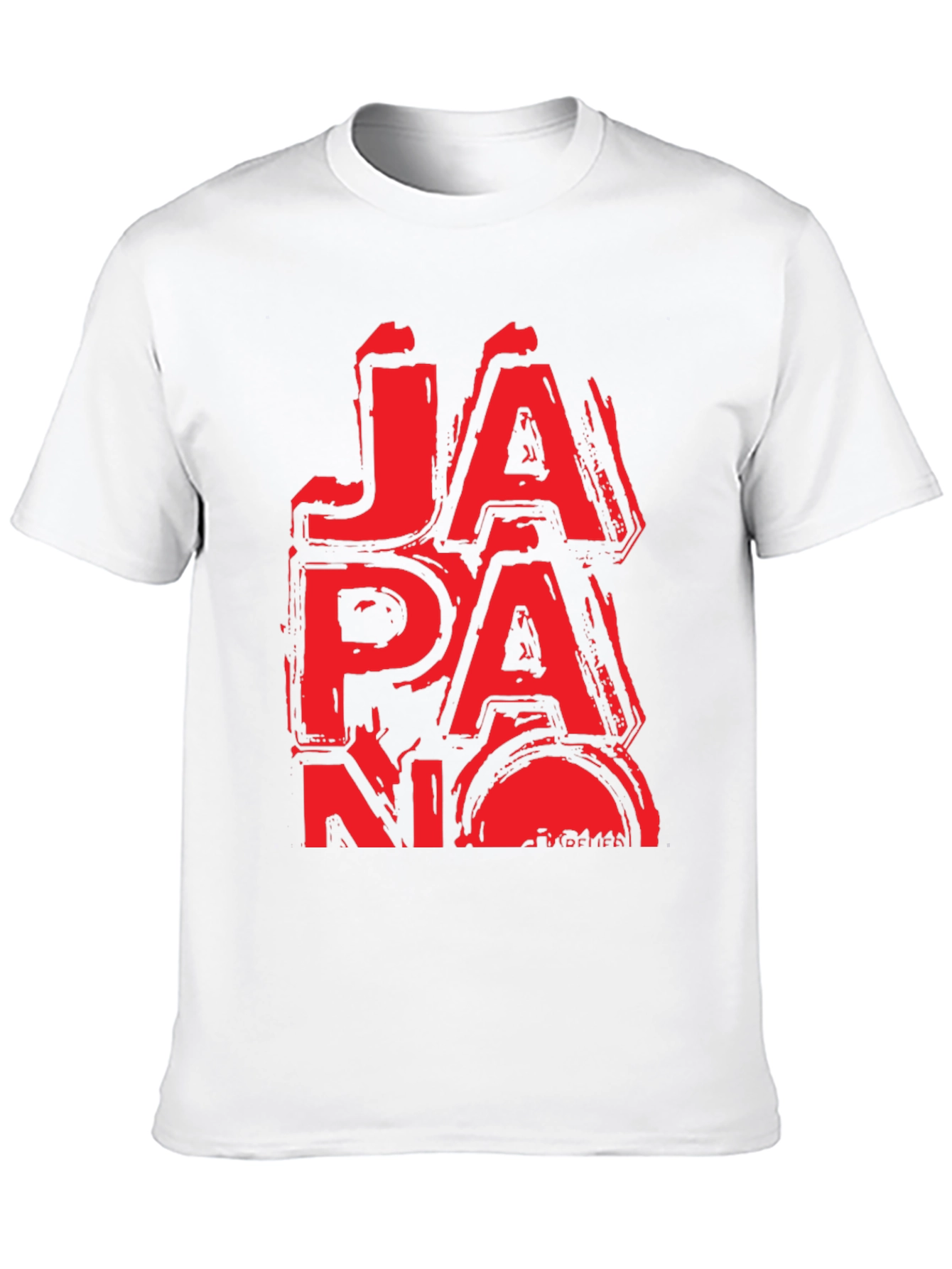 Red Japan Graphic T-Shirt - Grunge Style