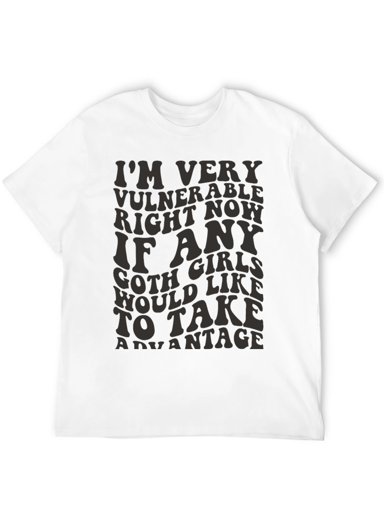 Vulnerable Goth Girls T-Shirt - Funny Graphic Tee