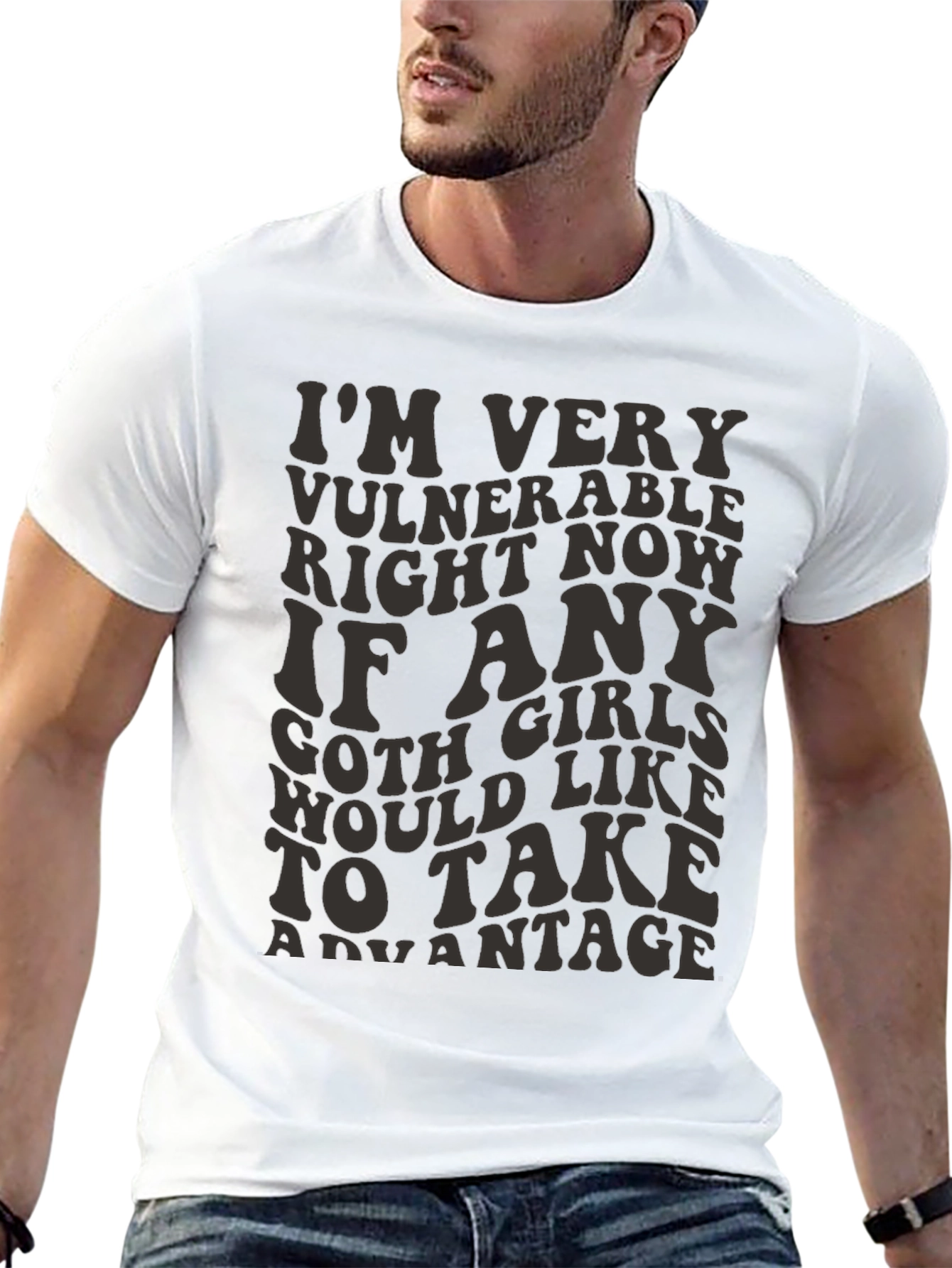 Vulnerable Goth Girls T-Shirt - Funny Graphic Tee