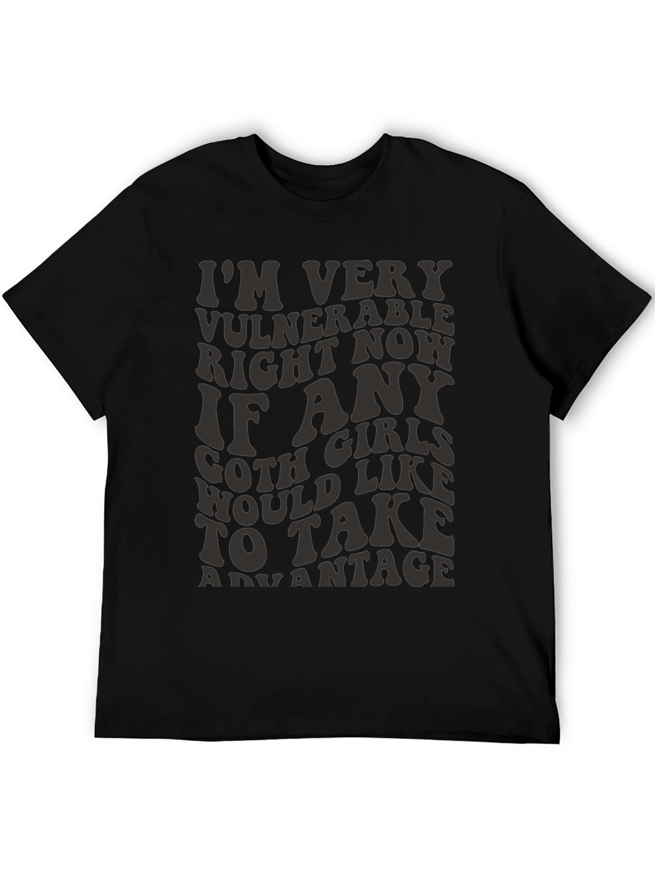 Vulnerable Goth Girls T-Shirt - Funny Graphic Tee
