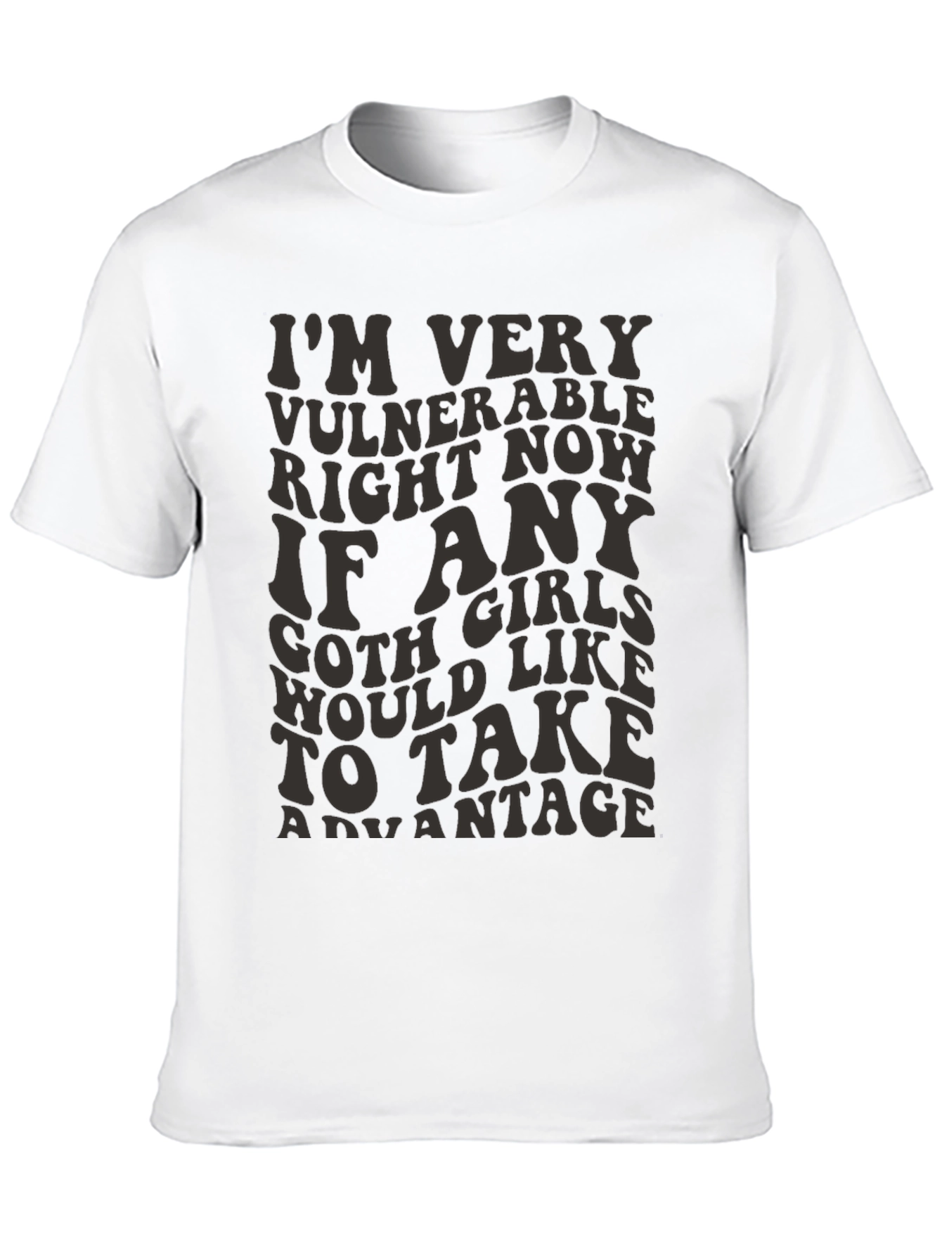 Vulnerable Goth Girls T-Shirt - Funny Graphic Tee