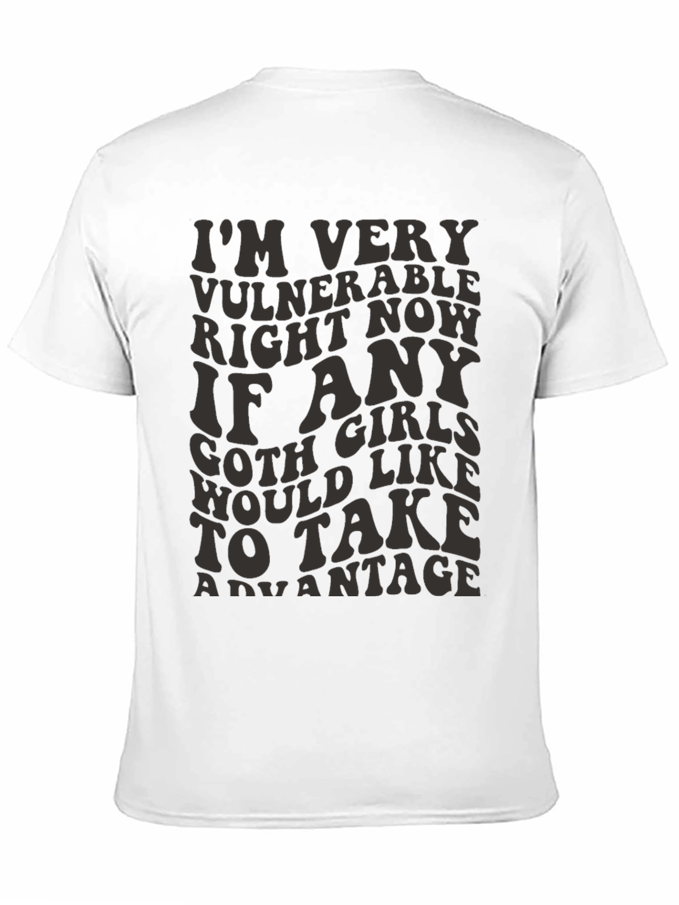 Vulnerable Goth Girls T-Shirt - Funny Graphic Tee