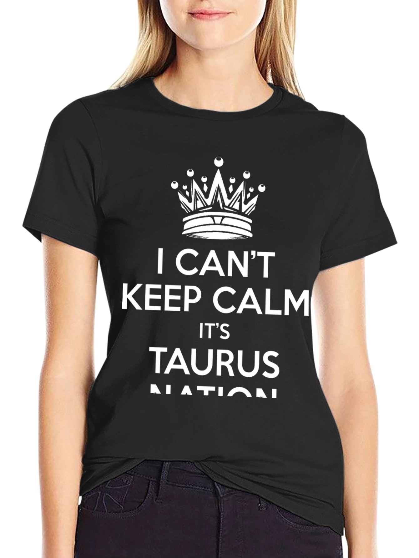 I Cant Keep Calm Taurus Nation Black T-Shirt