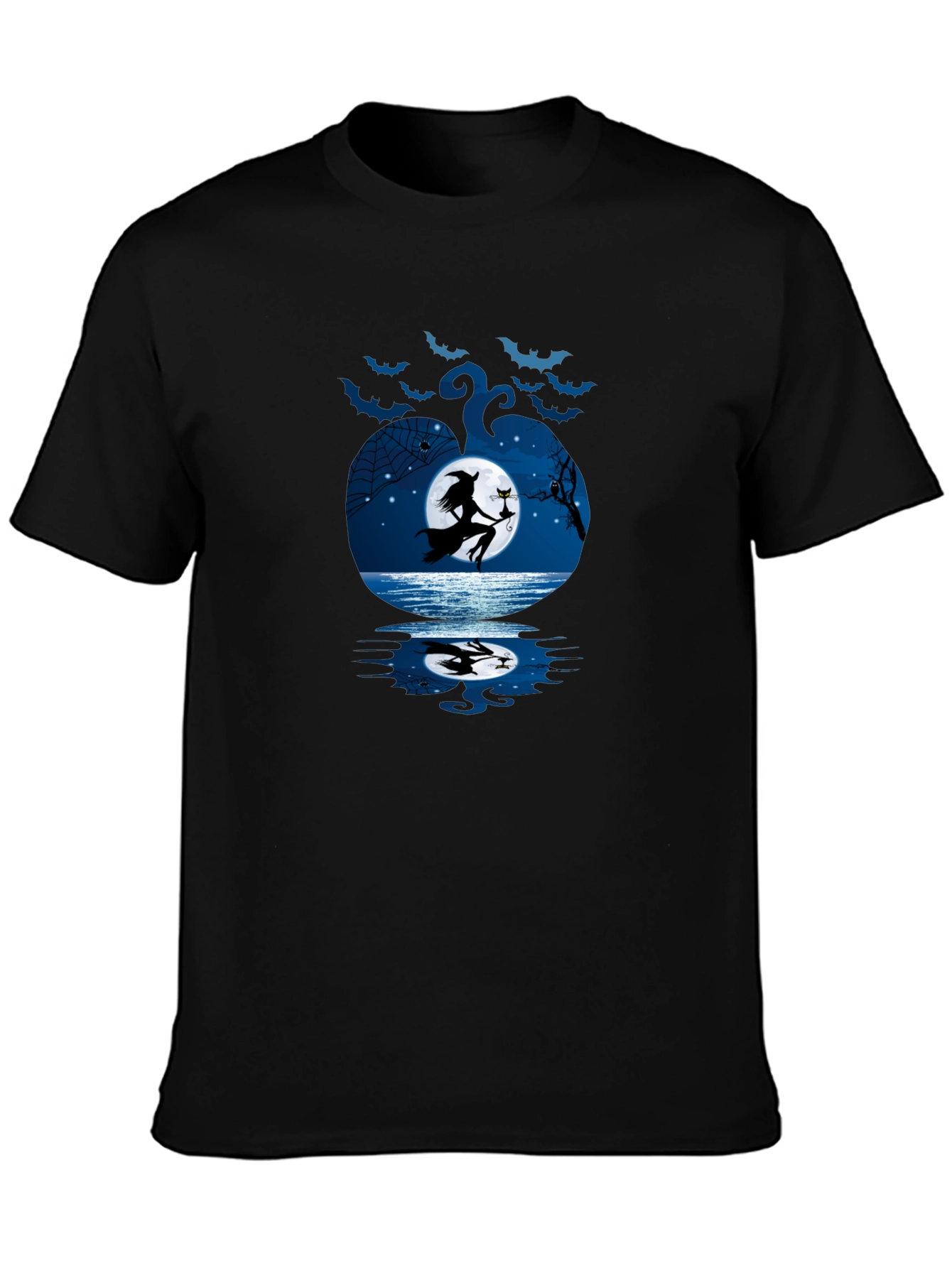 Halloween Witch & Cat T-Shirt