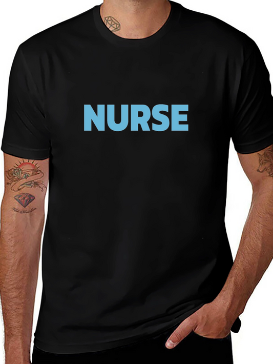 Nurse T-Shirt - Black Crew Neck Tee