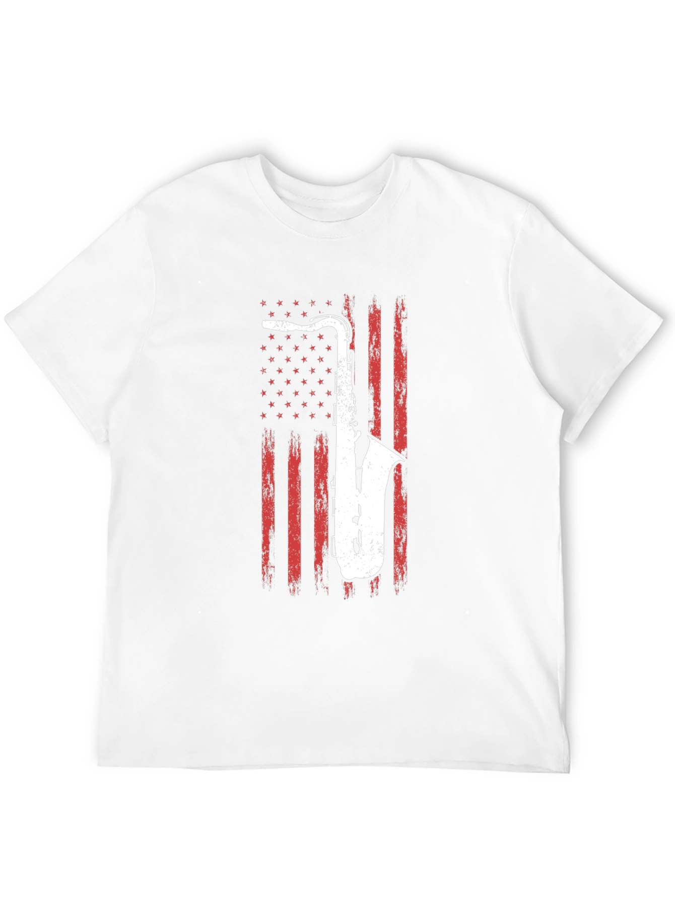 Saxophone American Flag T-Shirt