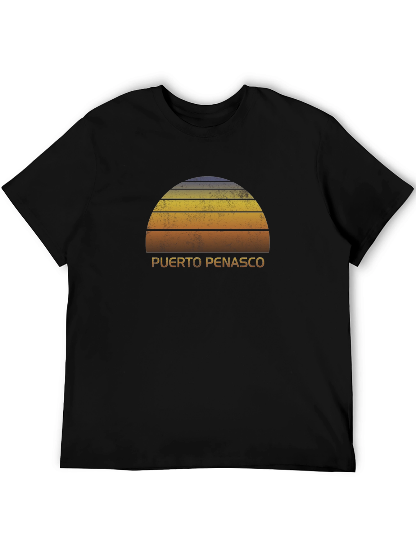 Puerto Penasco Retro Sunset Graphic T-Shirt