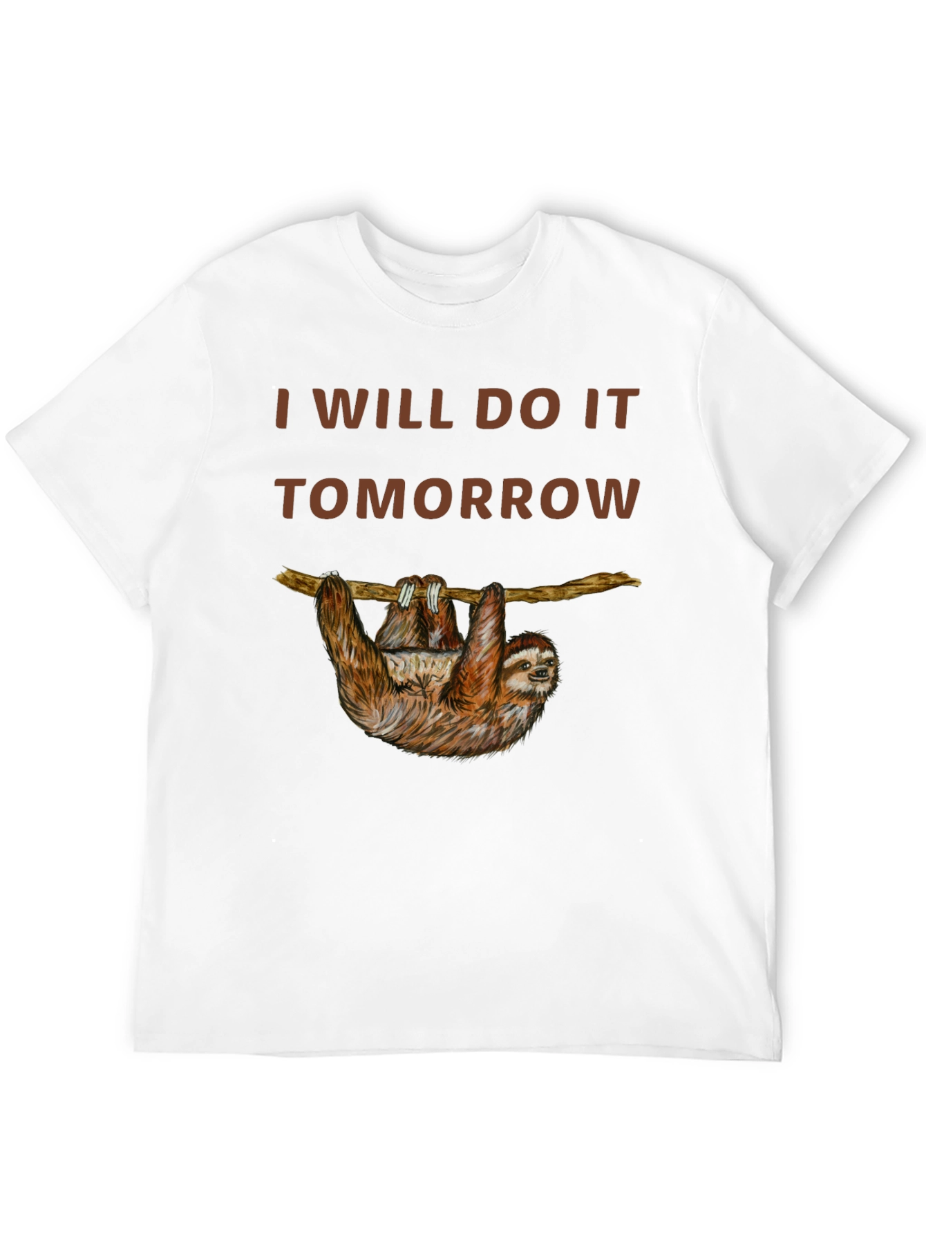 I Will Do It Tomorrow Sloth Graphic Tee