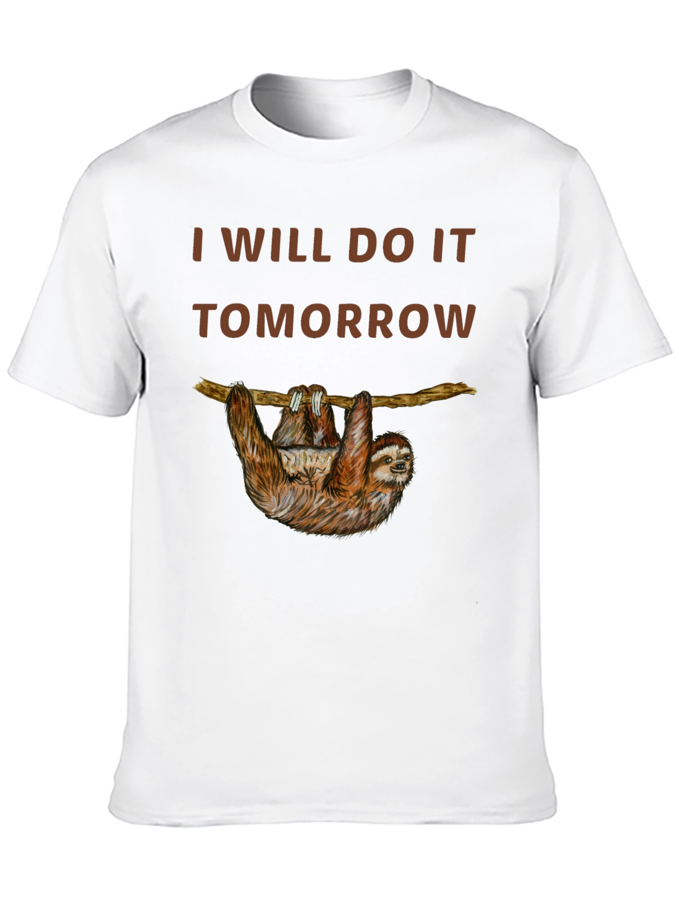 I Will Do It Tomorrow Sloth Graphic Tee
