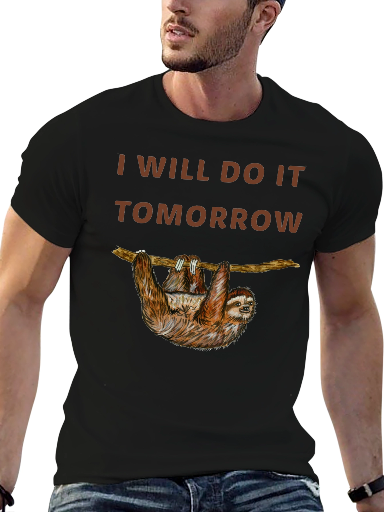 I Will Do It Tomorrow Sloth Graphic Tee
