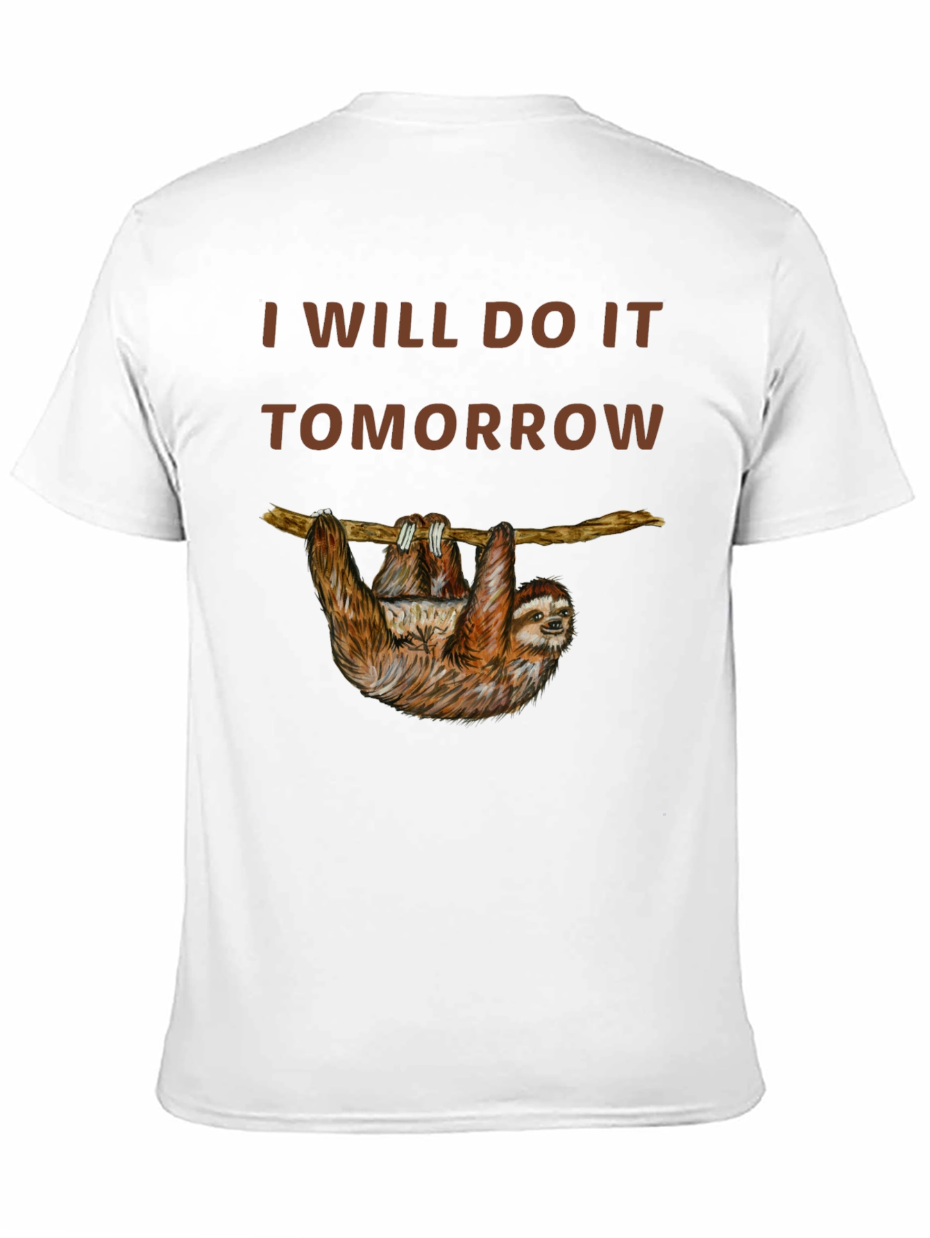 I Will Do It Tomorrow Sloth Graphic Tee