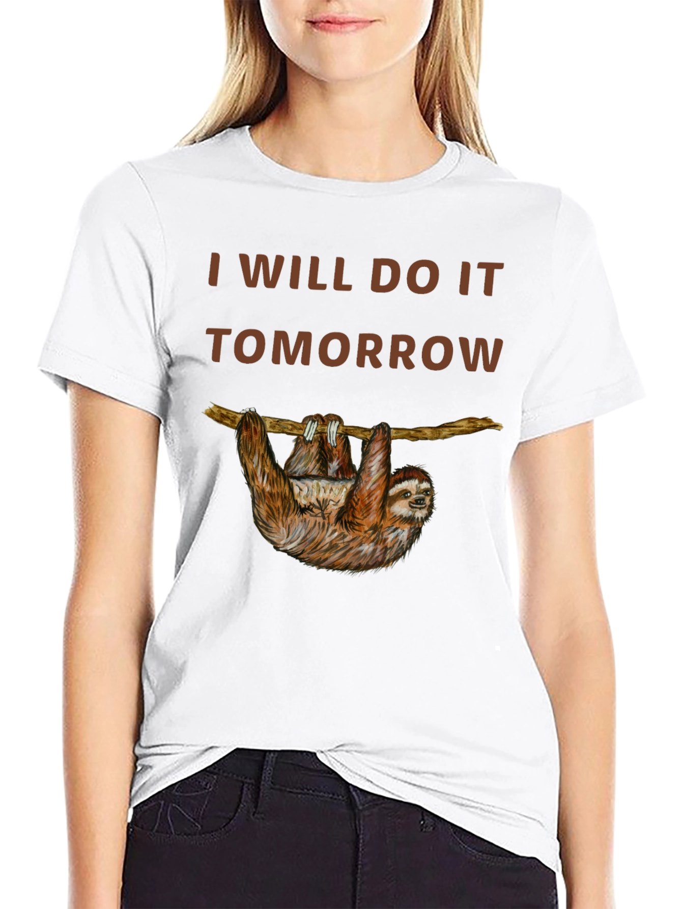 I Will Do It Tomorrow Sloth Graphic Tee