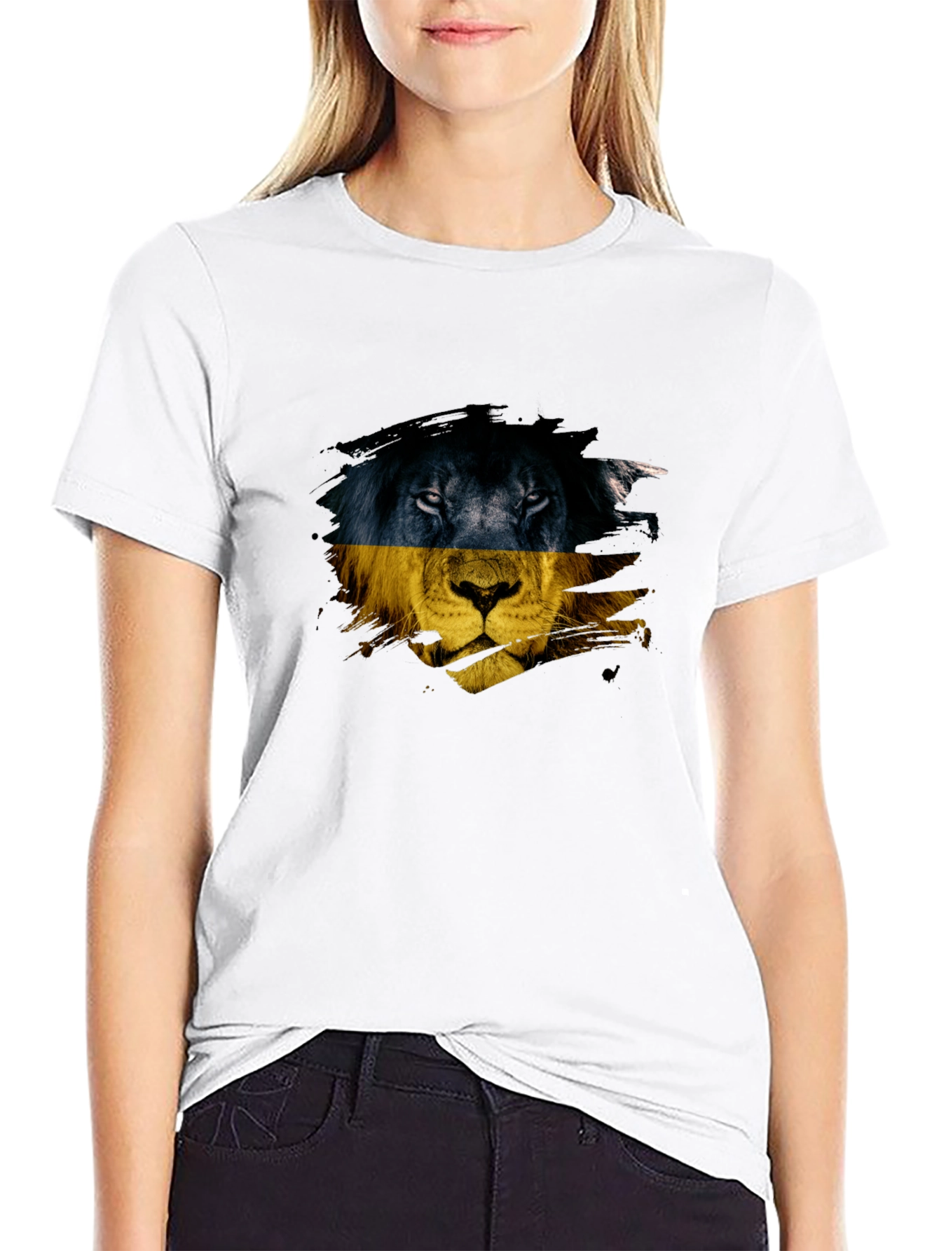 Lion Ukraine Flag T-Shirt