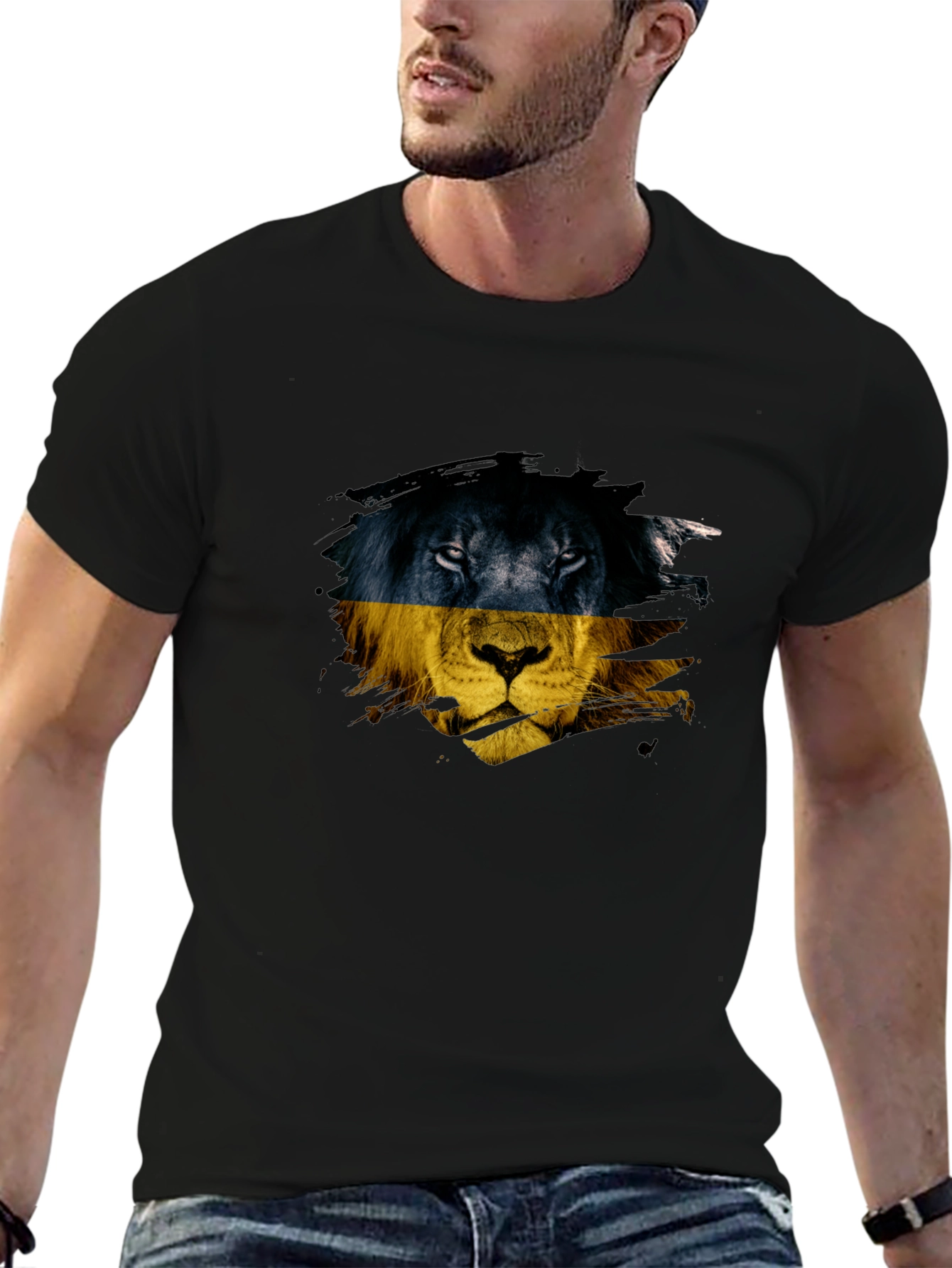 Lion Ukraine Flag T-Shirt