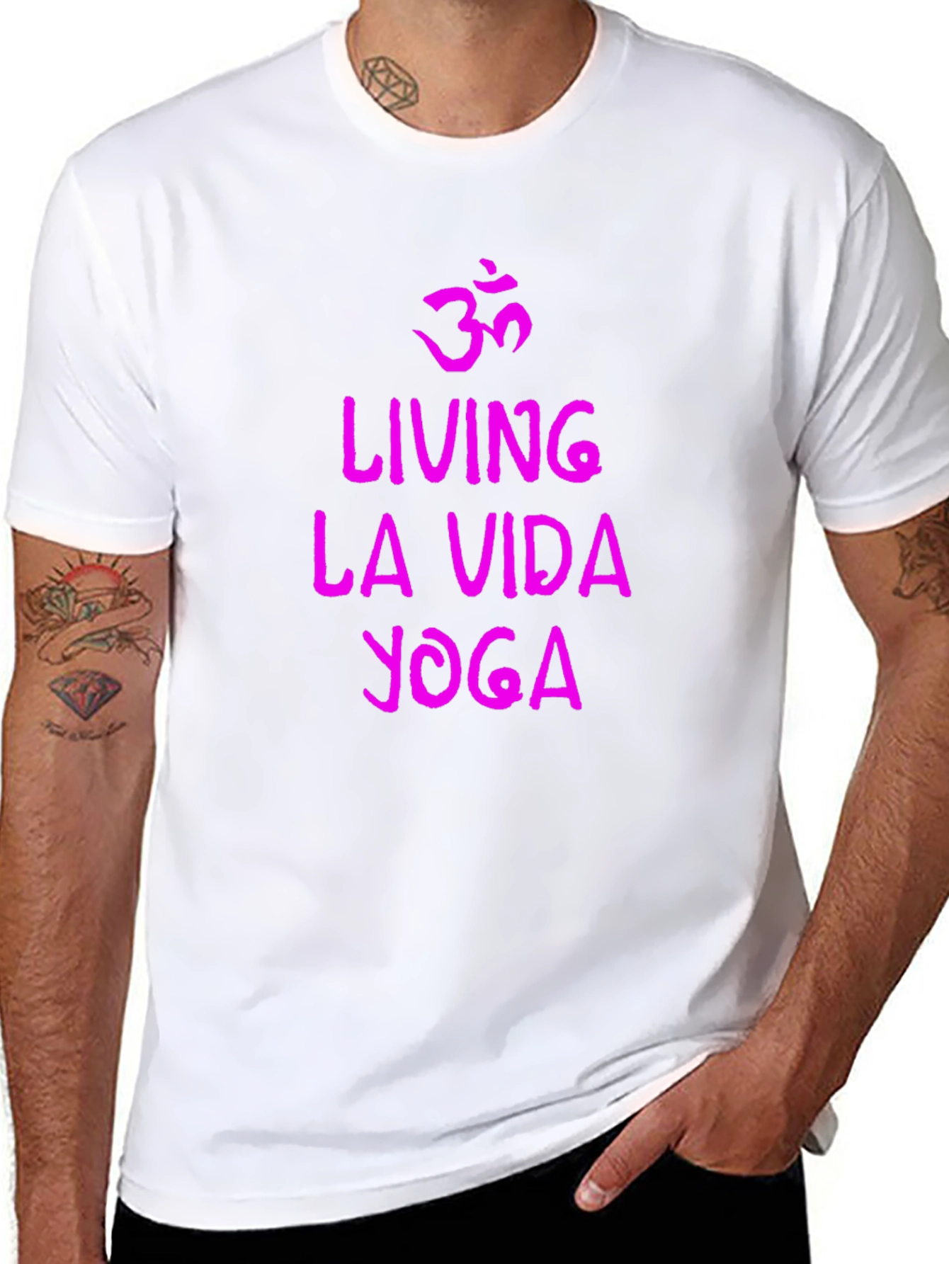 Living La Vida Yoga Black Graphic Tee