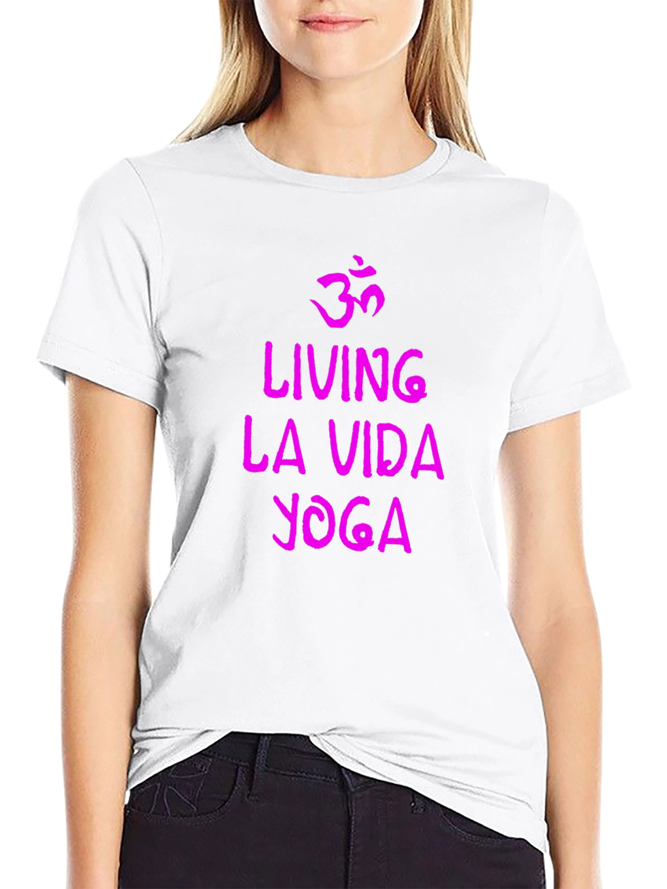 Living La Vida Yoga Black Graphic Tee