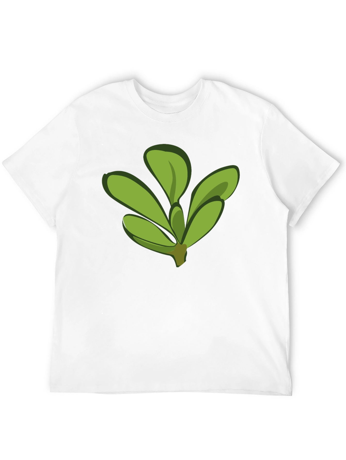 Leaf Graphic Tee - Black Cotton Comfort