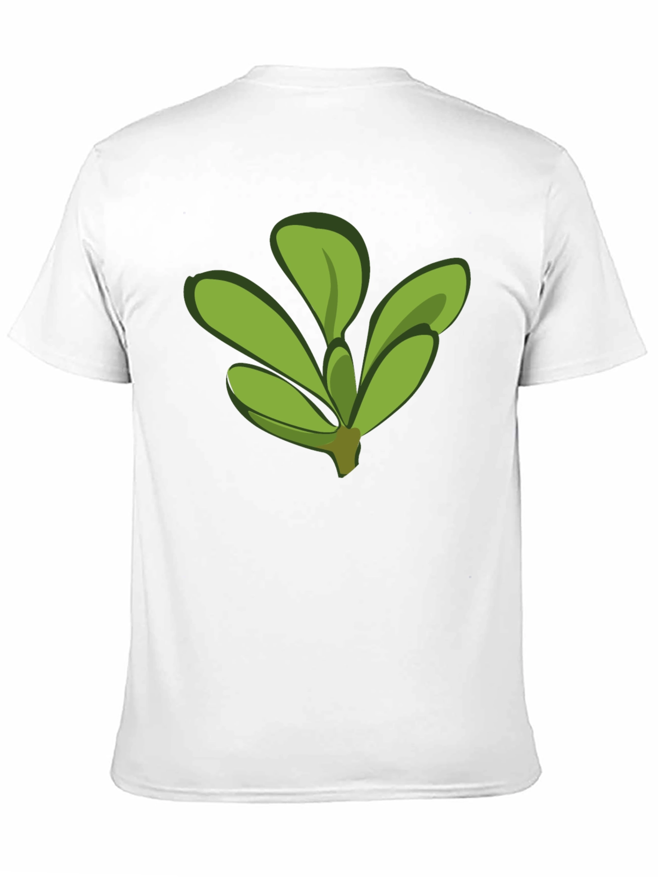 Leaf Graphic Tee - Black Cotton Comfort