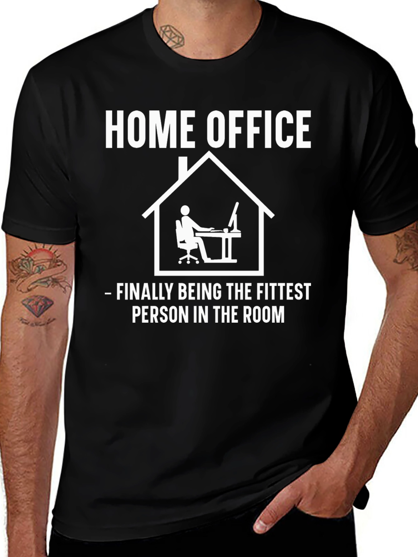 Home Office Fittest in the Room Graphic Tee