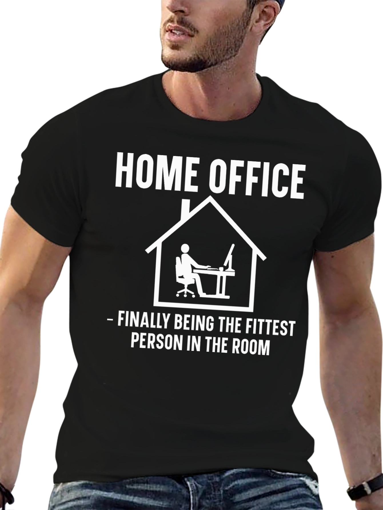 Home Office Fittest in the Room Graphic Tee
