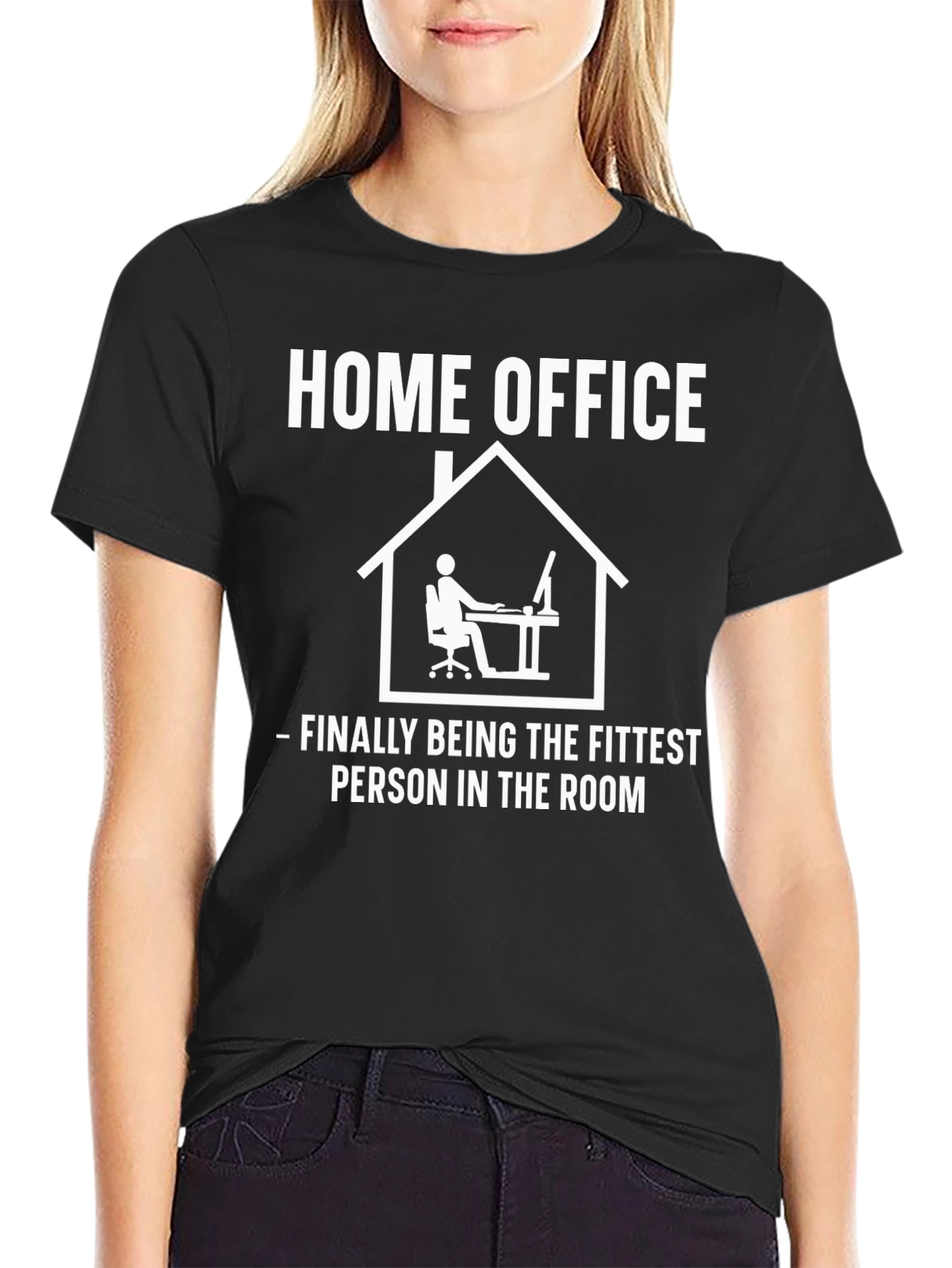Home Office Fittest in the Room Graphic Tee