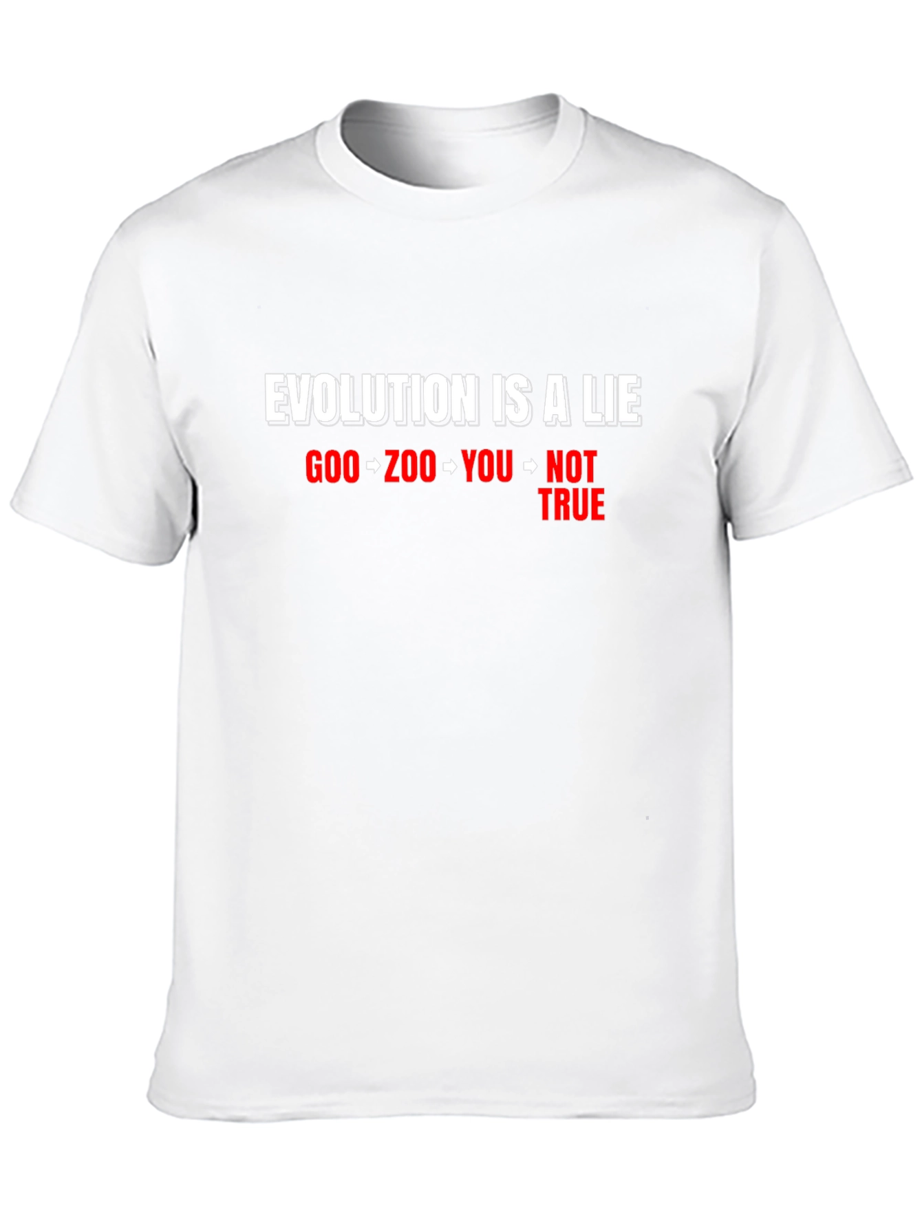 Evolution Is A Lie Graphic Tee - Black