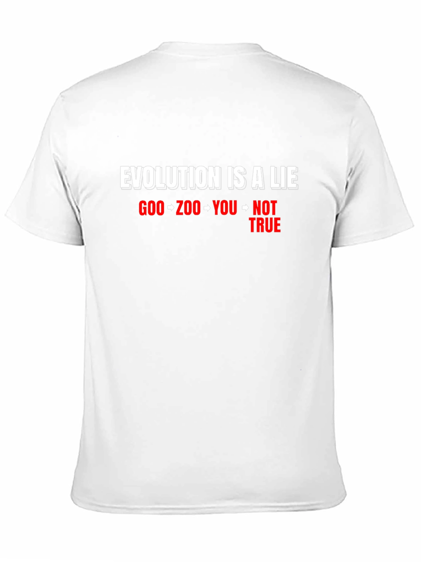 Evolution Is A Lie Graphic Tee - Black