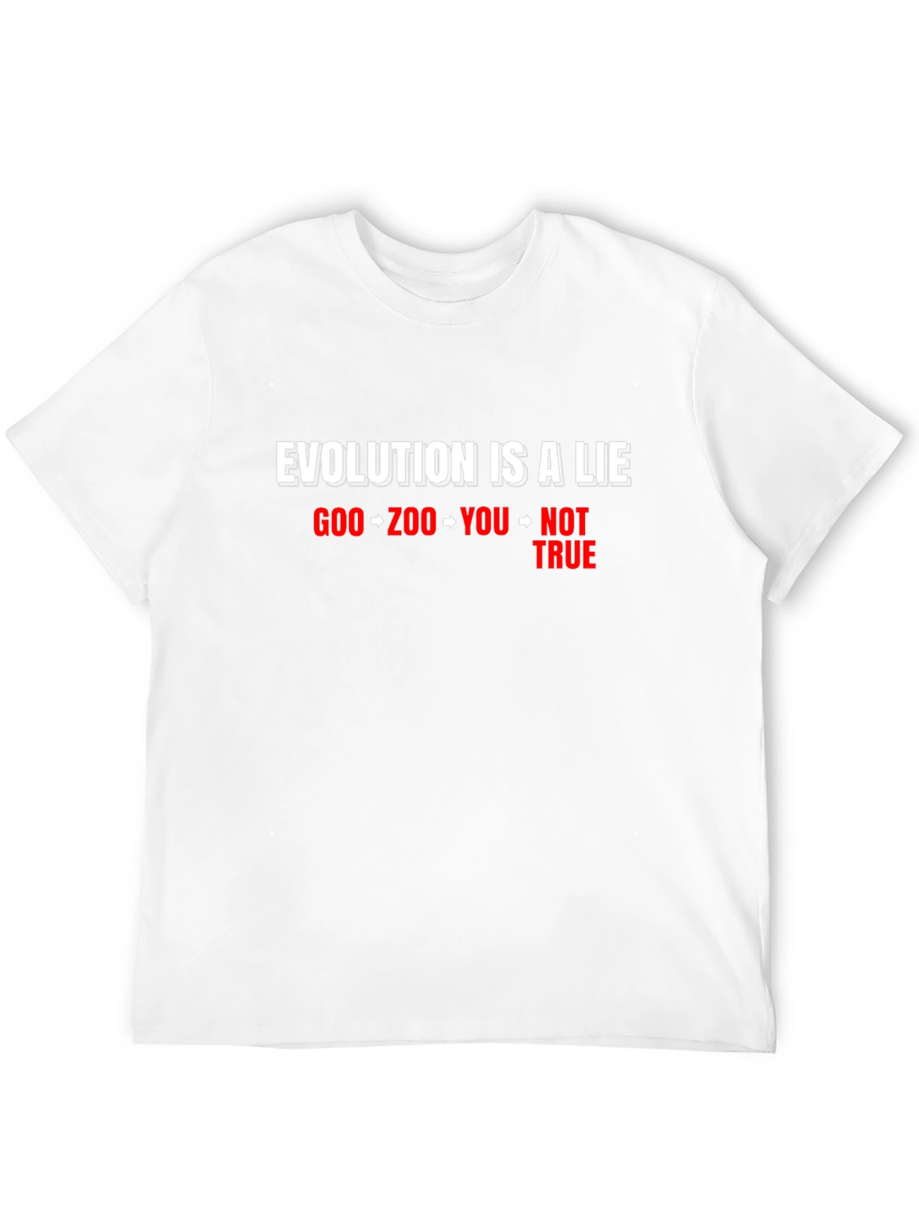Evolution Is A Lie Graphic Tee - Black