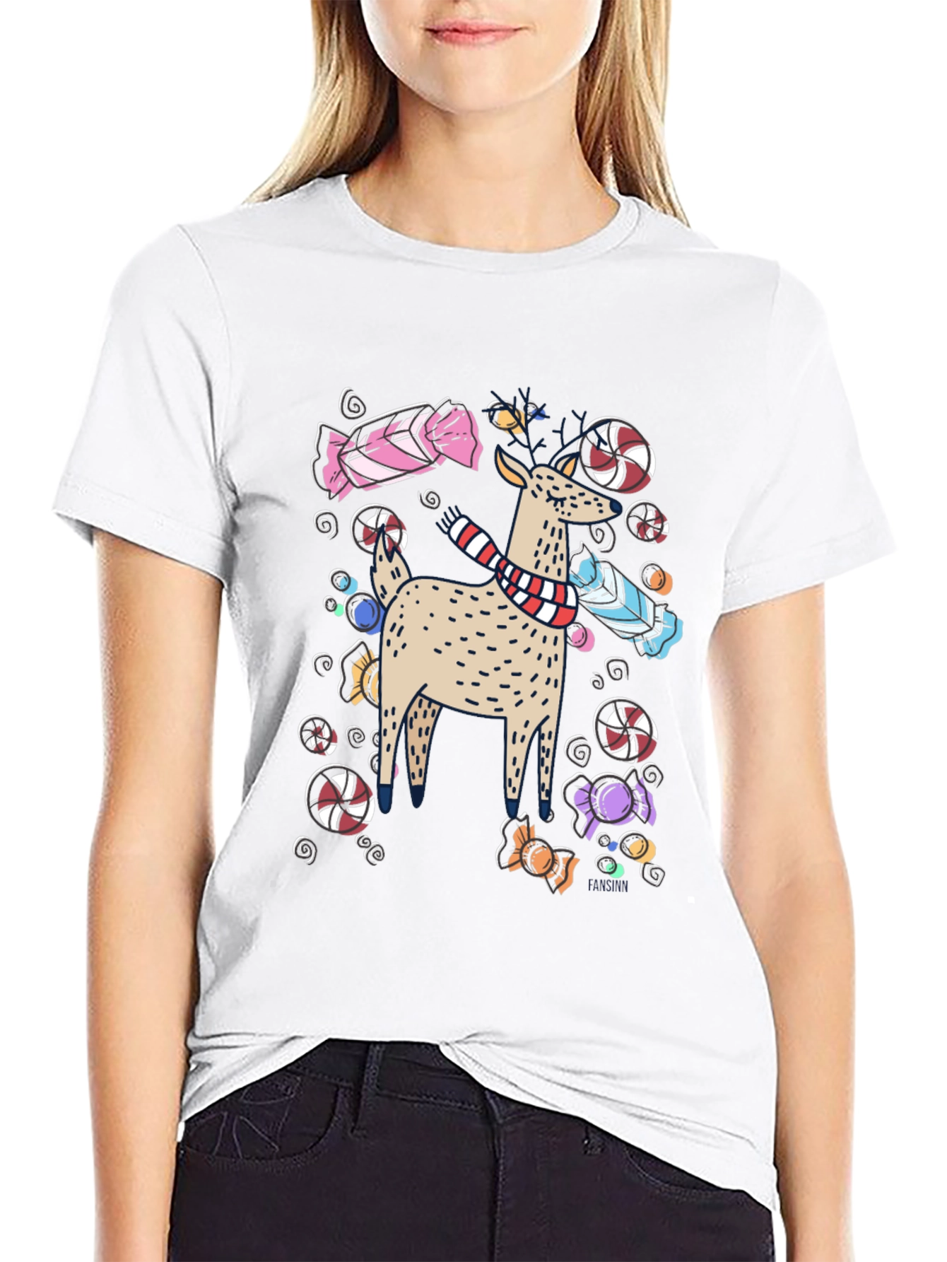 Festive Deer Graphic Tee
