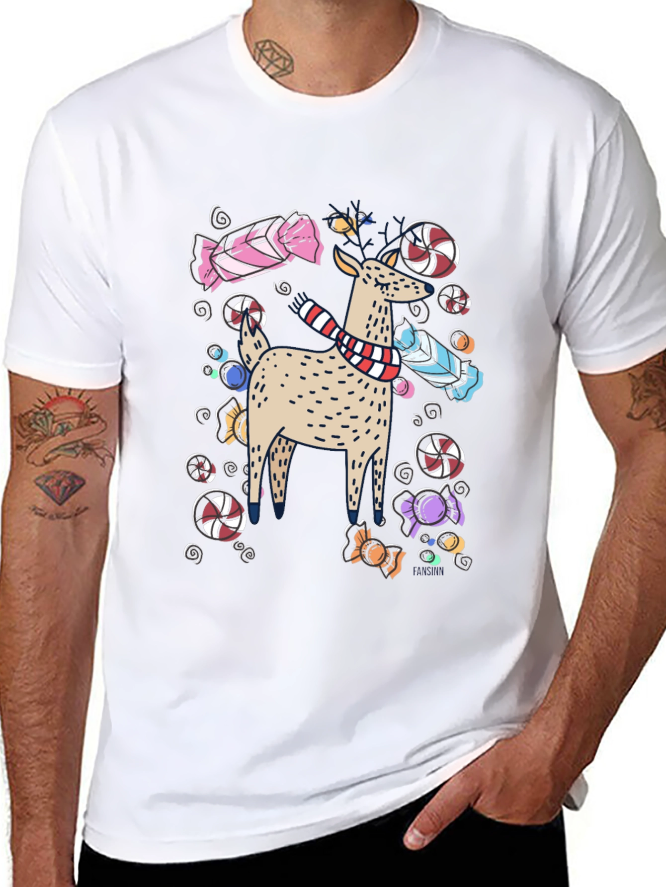 Festive Deer Graphic Tee