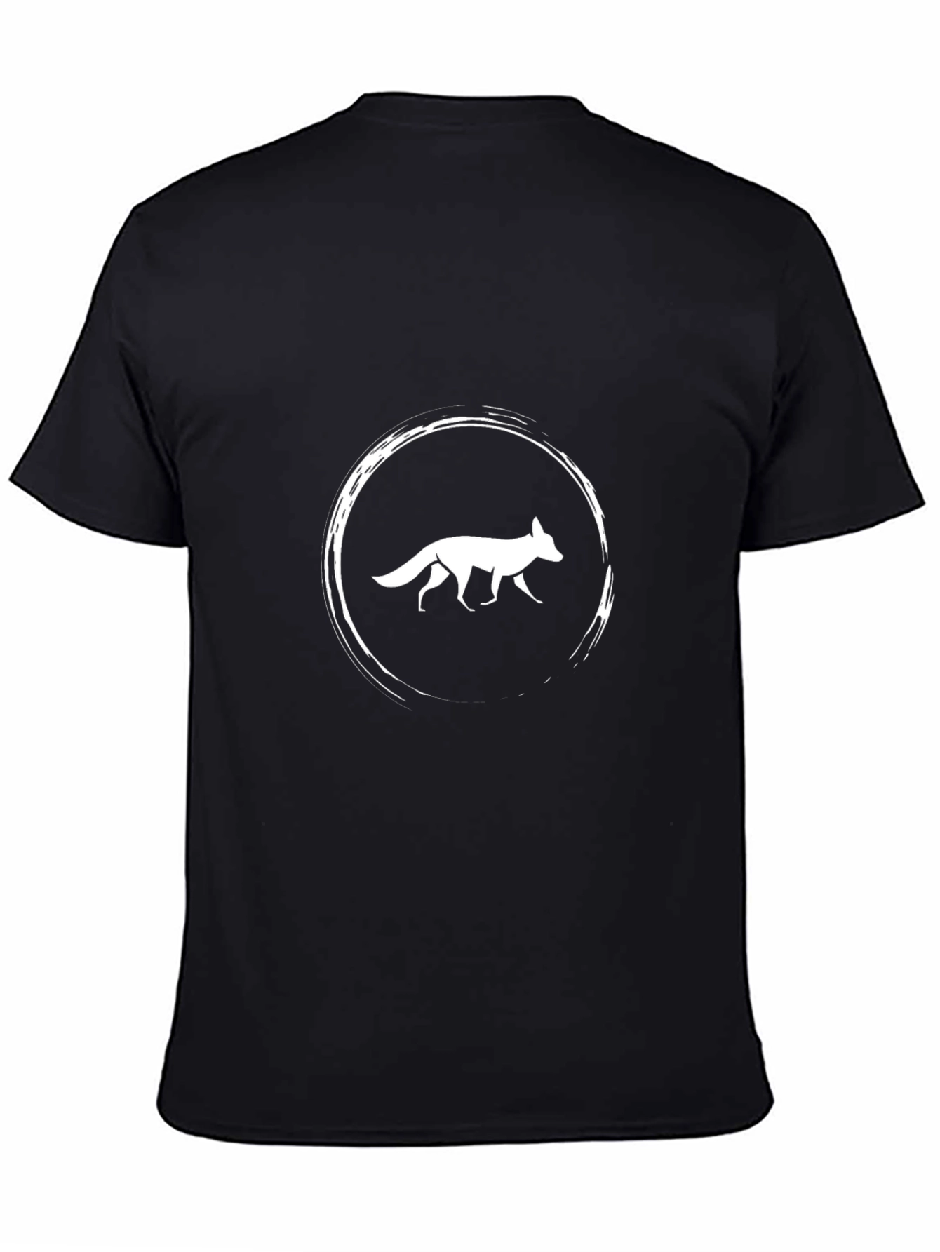 Fox Circle Graphic Tee - Modern Style