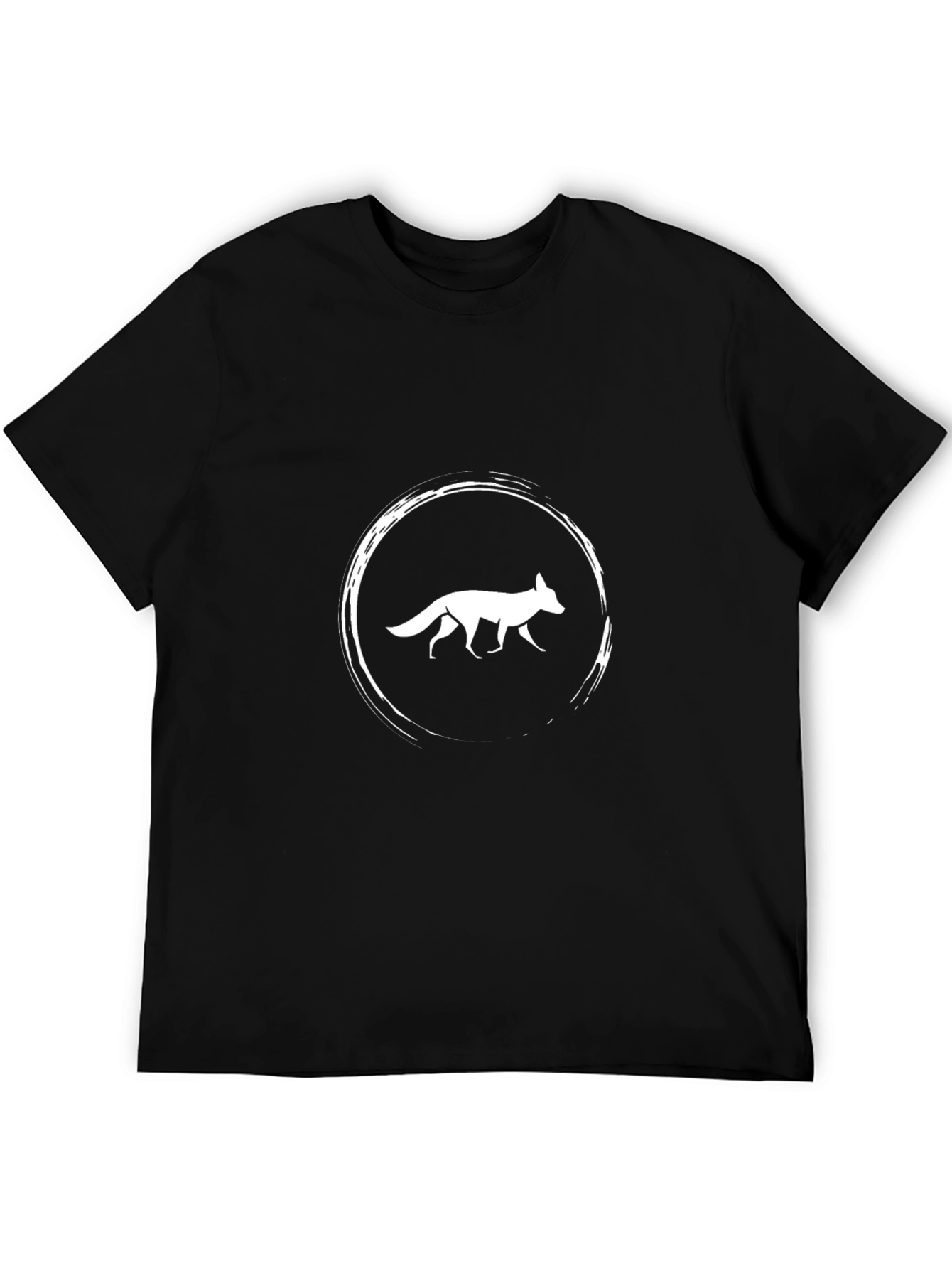 Fox Circle Graphic Tee - Modern Style