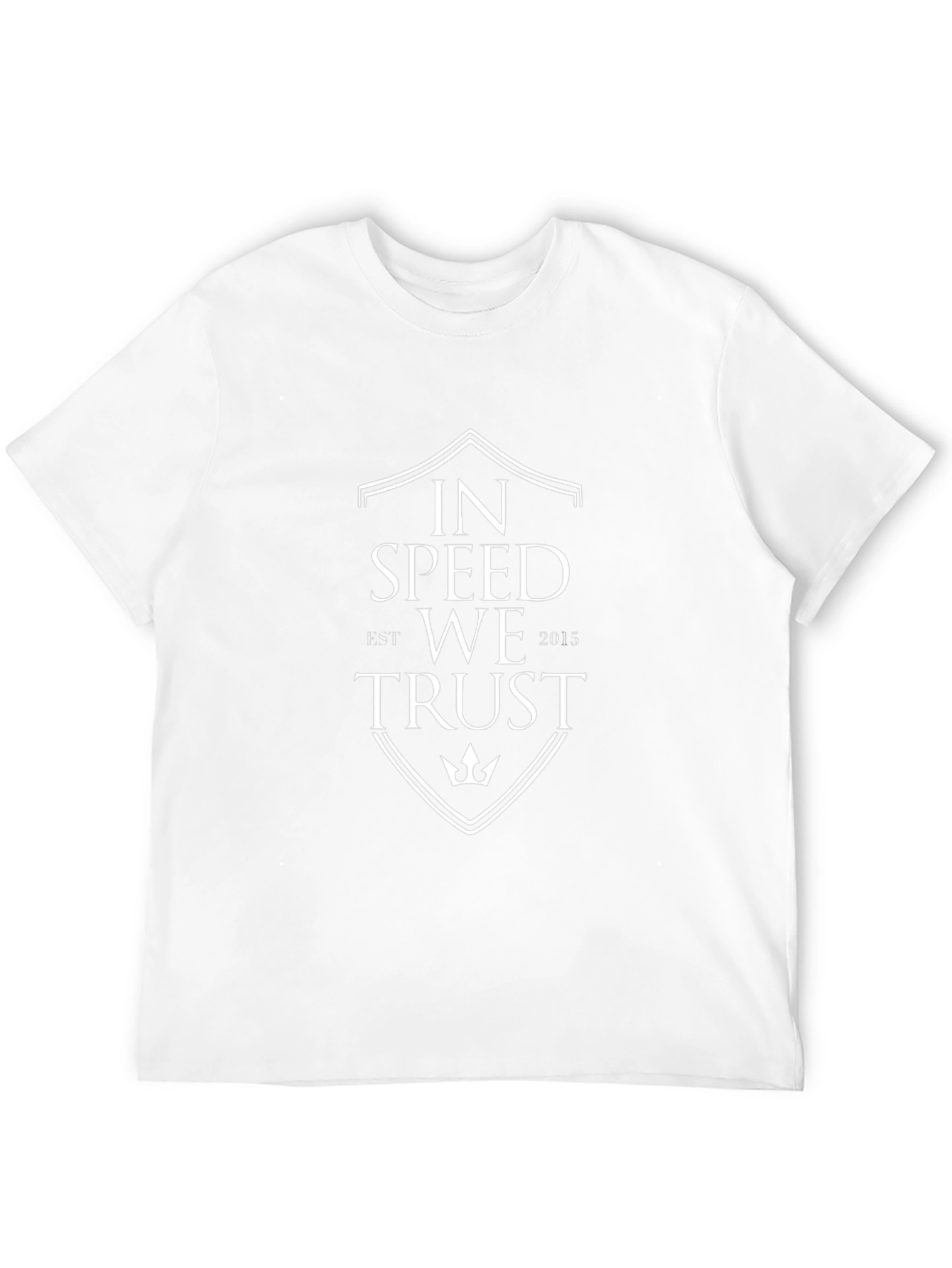 In Speed We Trust Black Graphic Tee