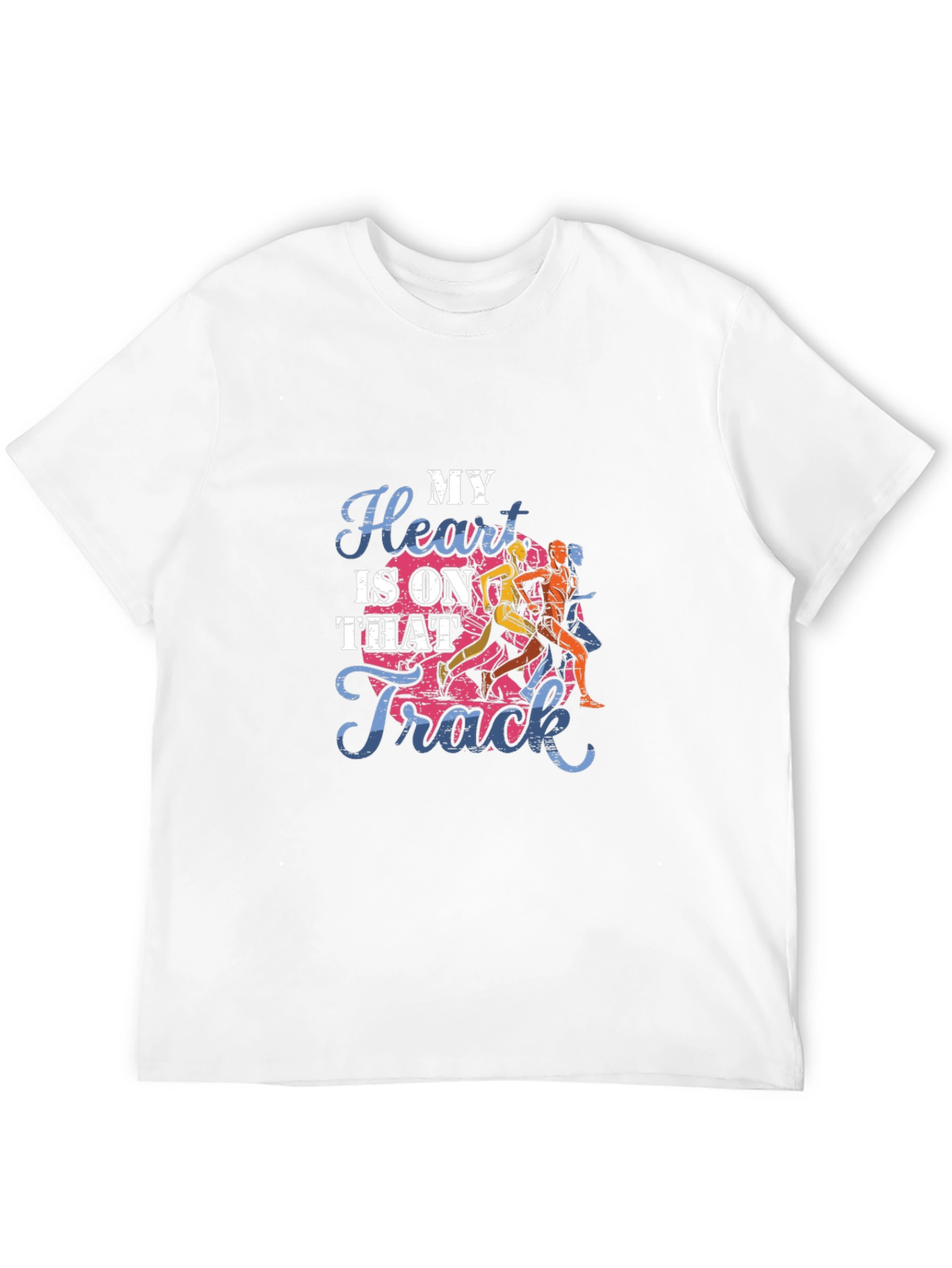 My Heart Is On That Track Black T-Shirt