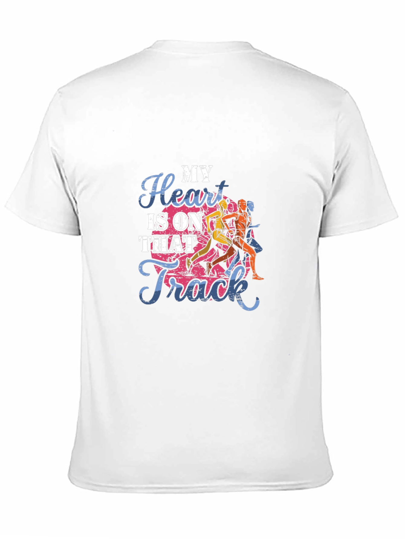 My Heart Is On That Track Black T-Shirt