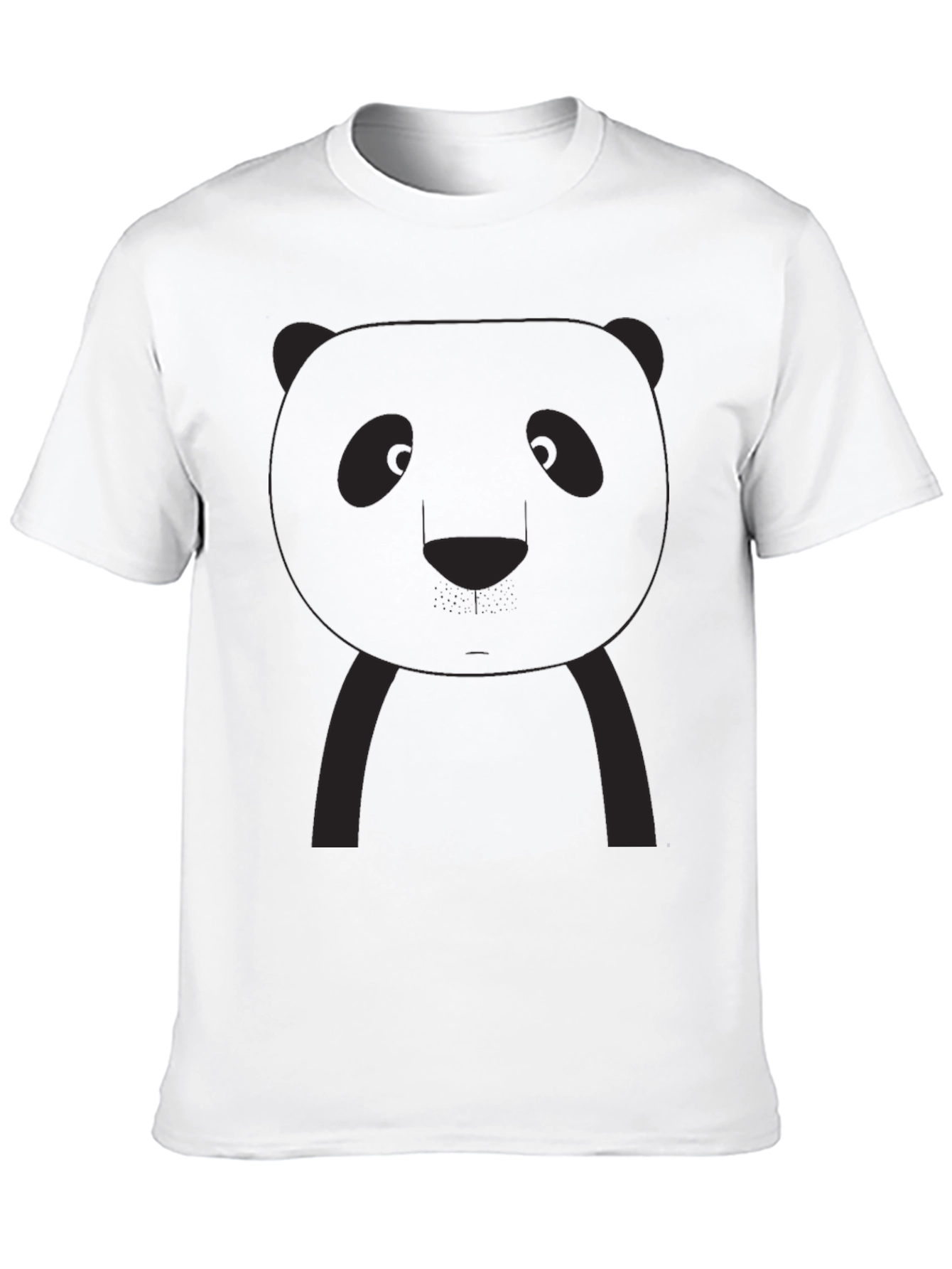 Panda Graphic Tee - Black Crew Neck
