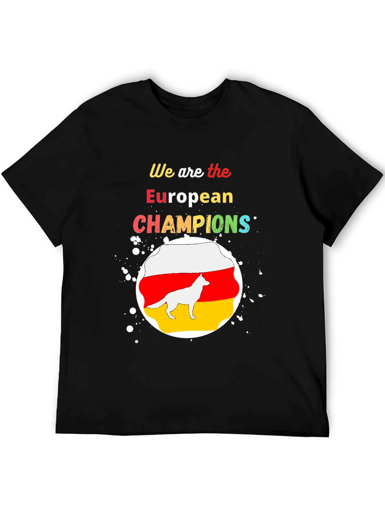 European Champions T-Shirt German Shepherd Graphic Tee