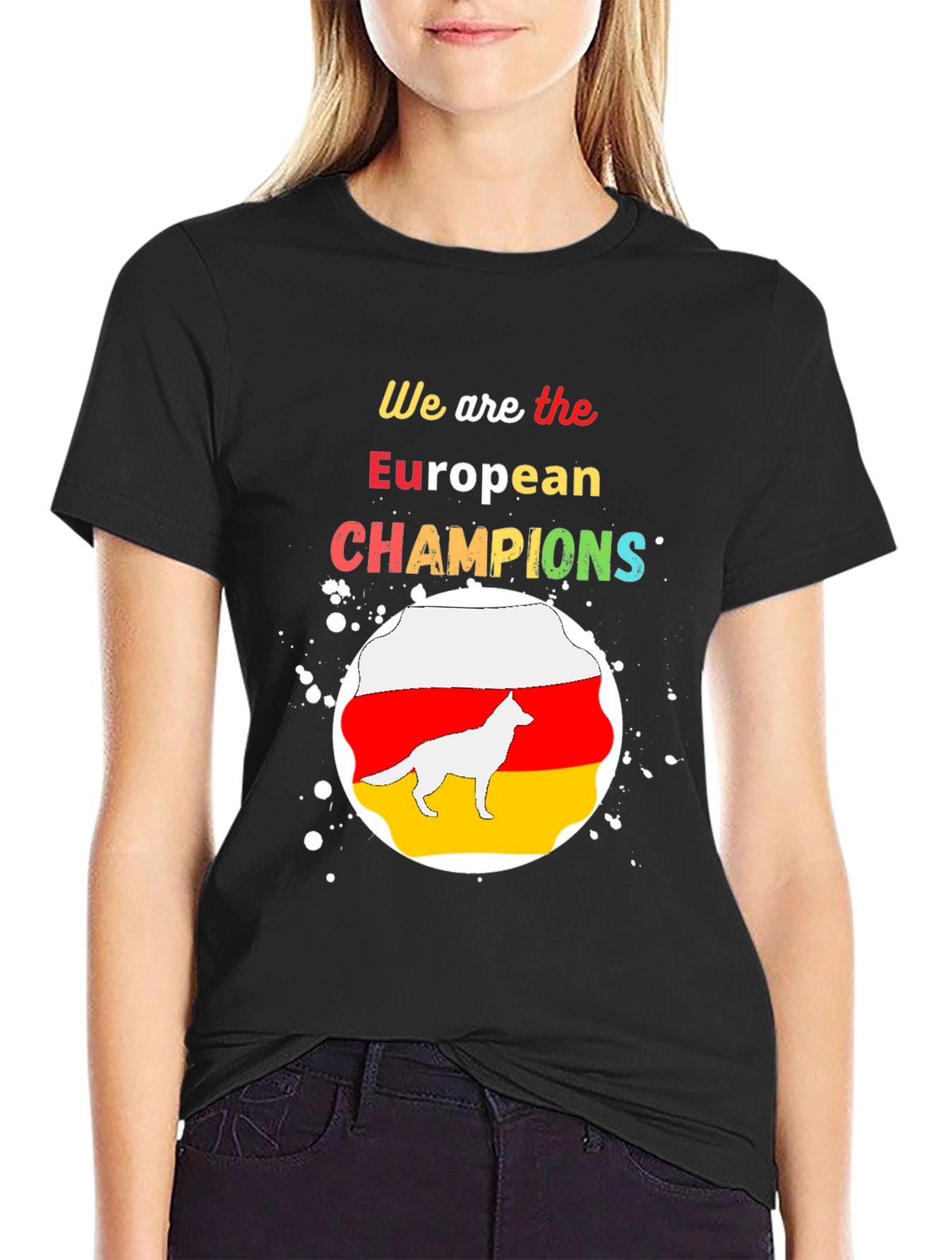 European Champions T-Shirt German Shepherd Graphic Tee