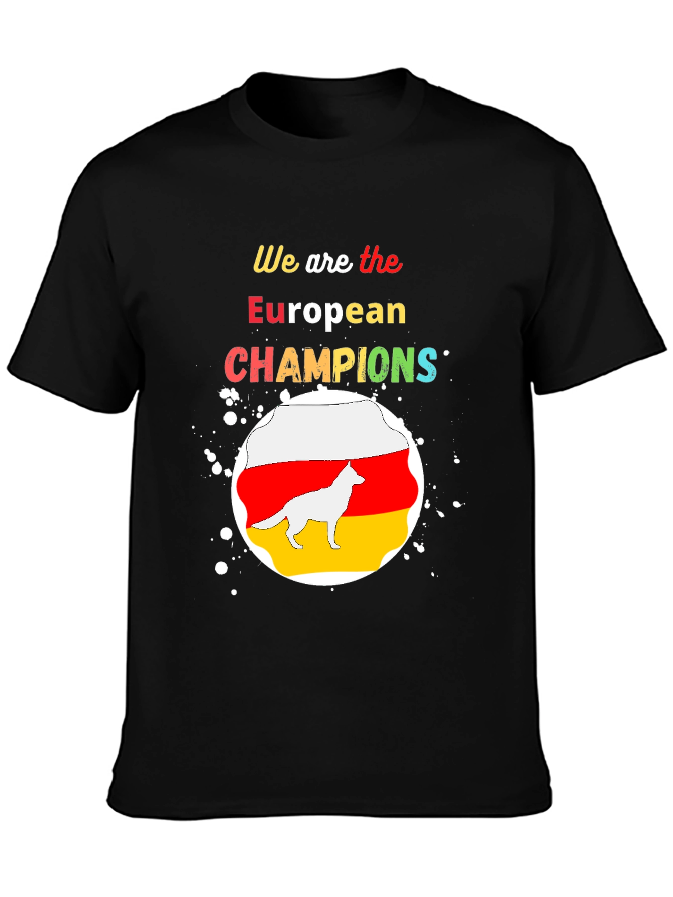European Champions T-Shirt German Shepherd Graphic Tee