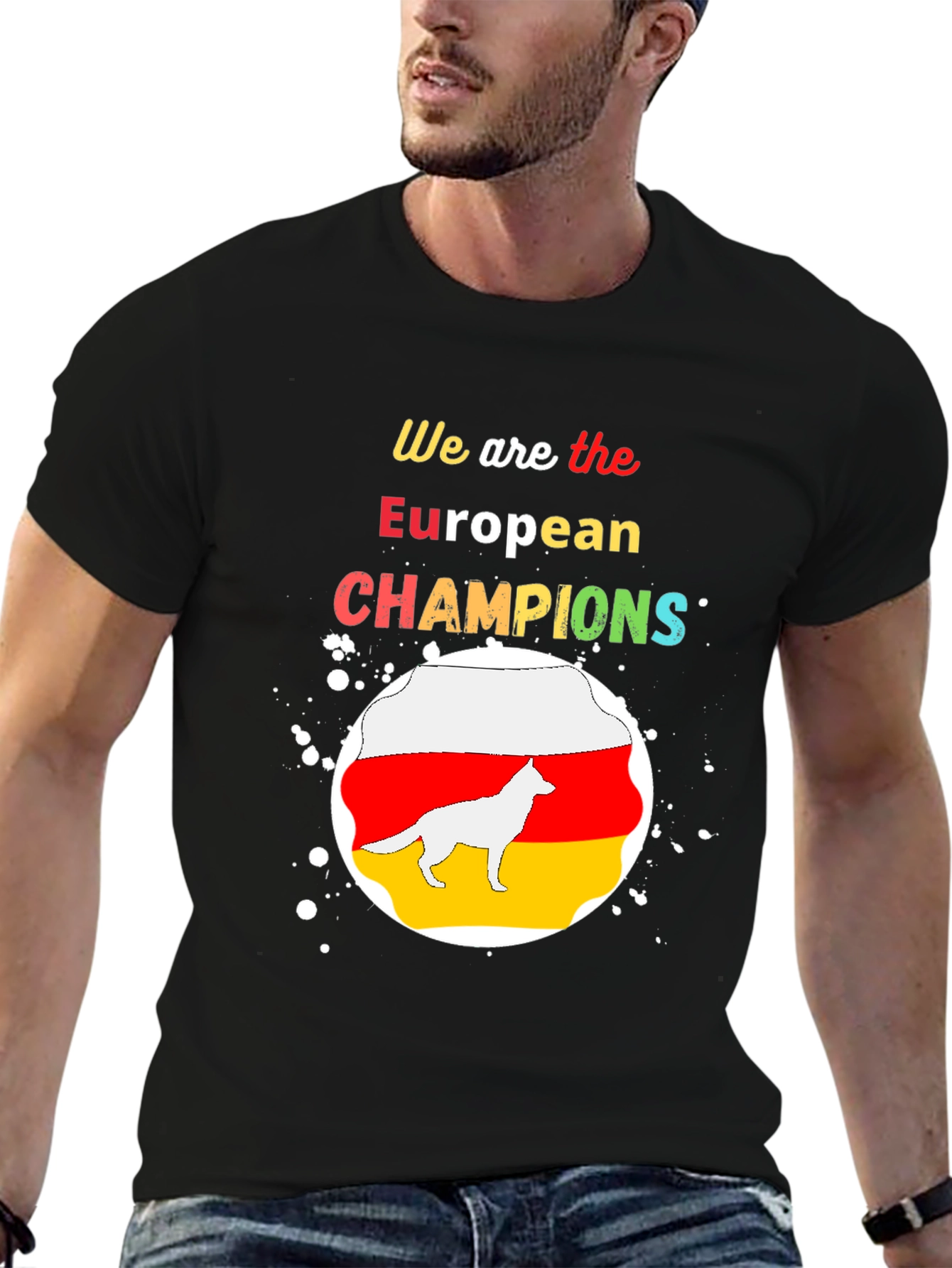 European Champions T-Shirt German Shepherd Graphic Tee