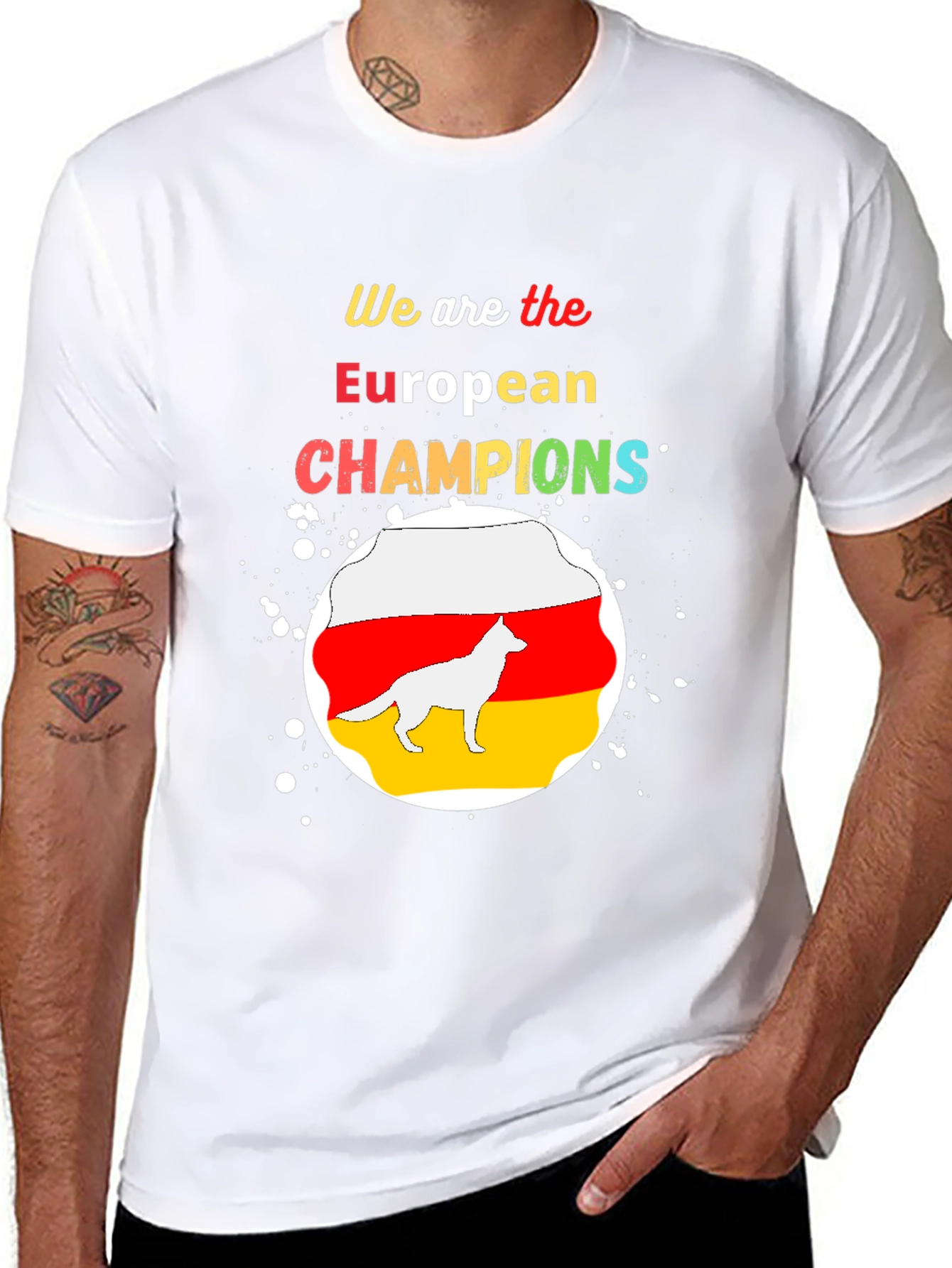 European Champions T-Shirt German Shepherd Graphic Tee