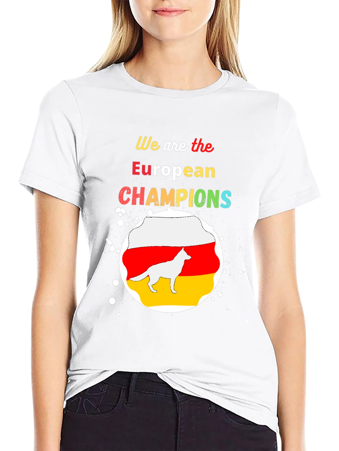 European Champions T-Shirt German Shepherd Graphic Tee