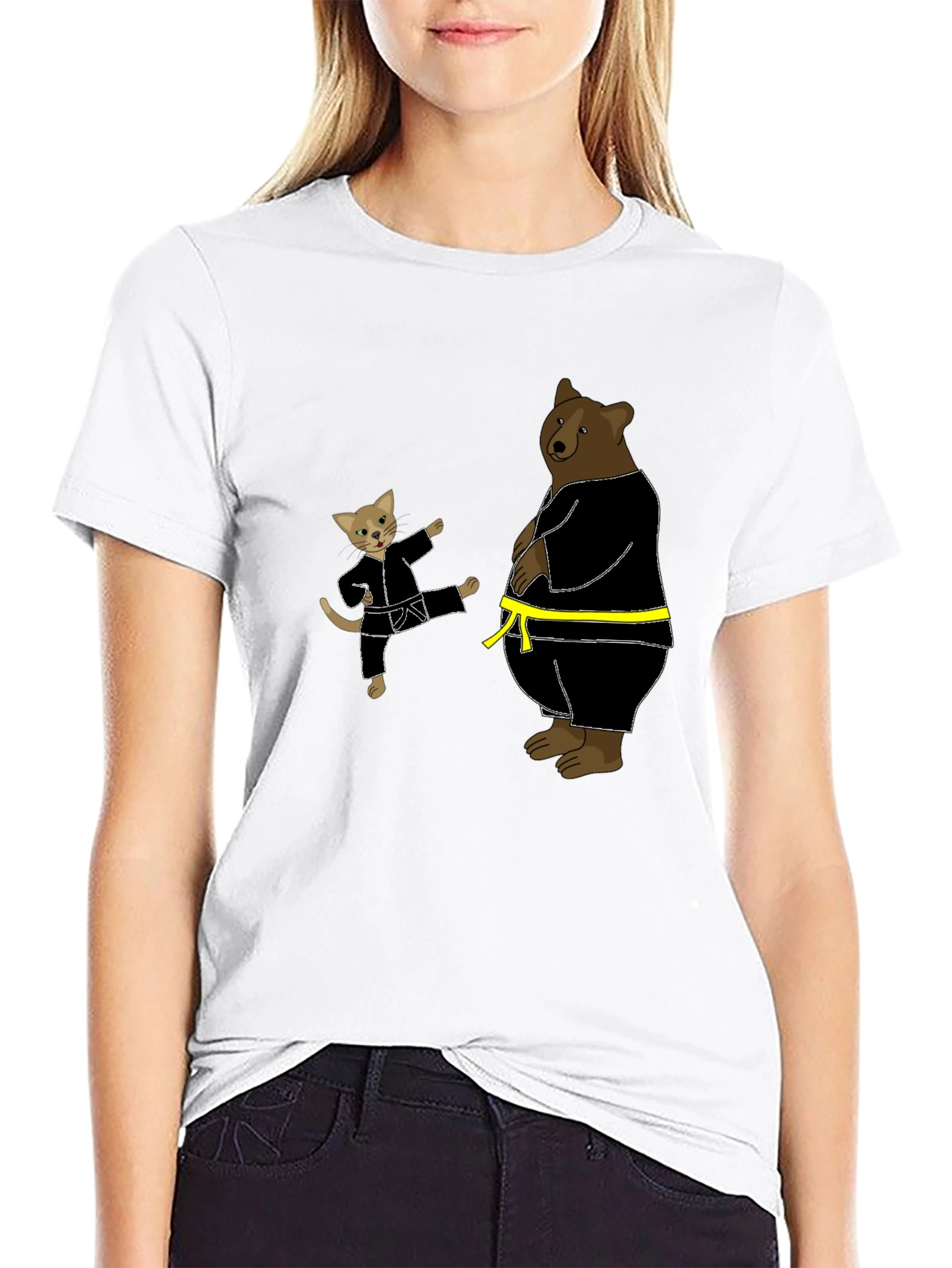 Karate Cat & Bear T-Shirt