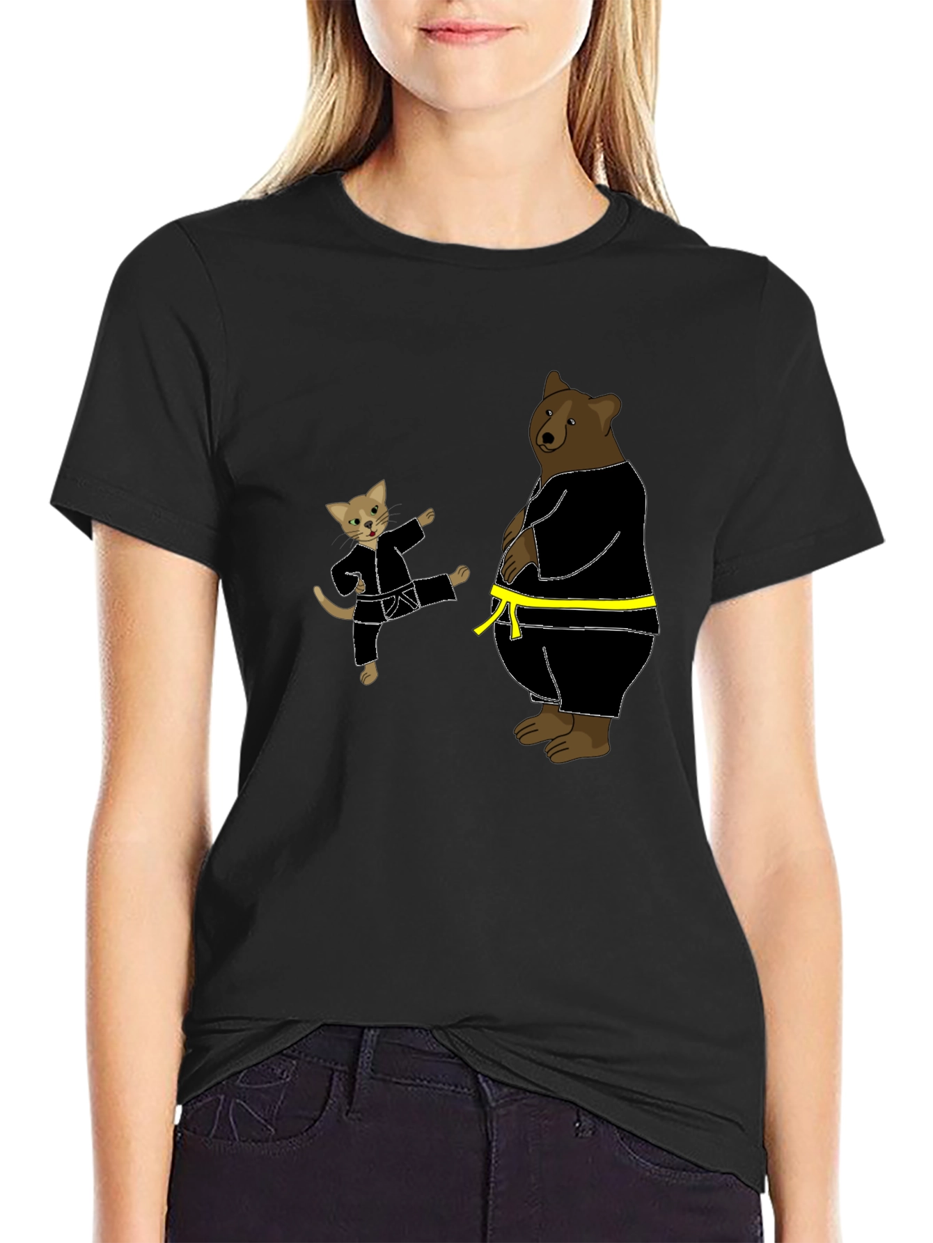 Karate Cat & Bear T-Shirt