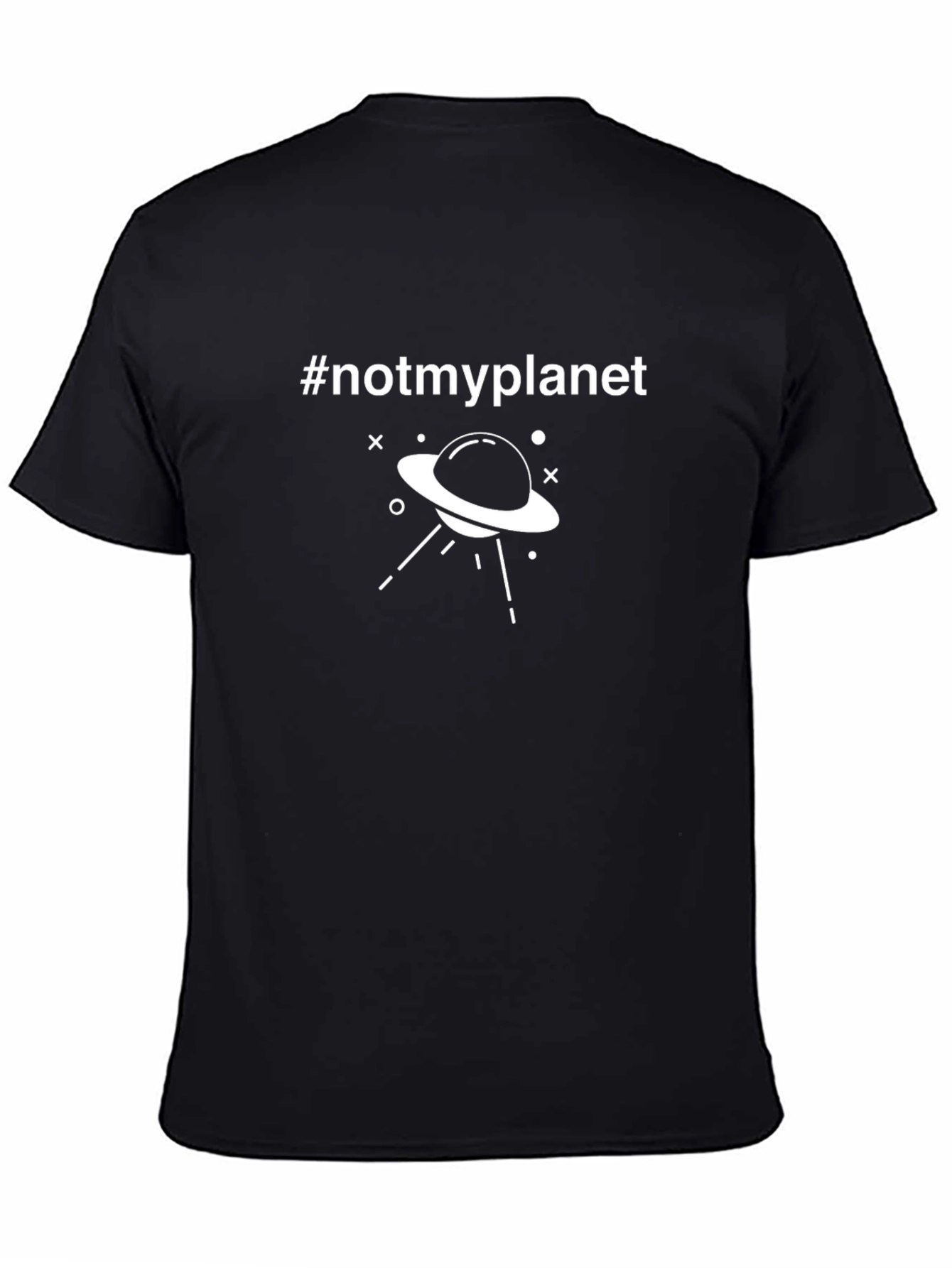 Not My Planet Graphic Tee -  Black