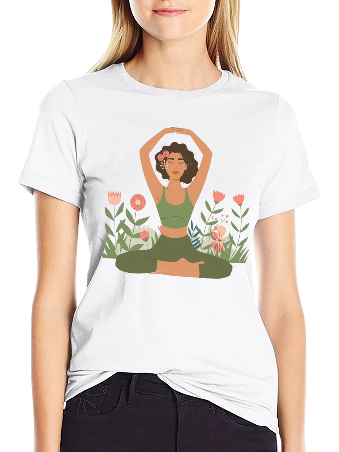 Yoga Girl Graphic Tee - Relaxed Fit