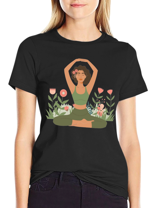 Yoga Girl Graphic Tee - Relaxed Fit