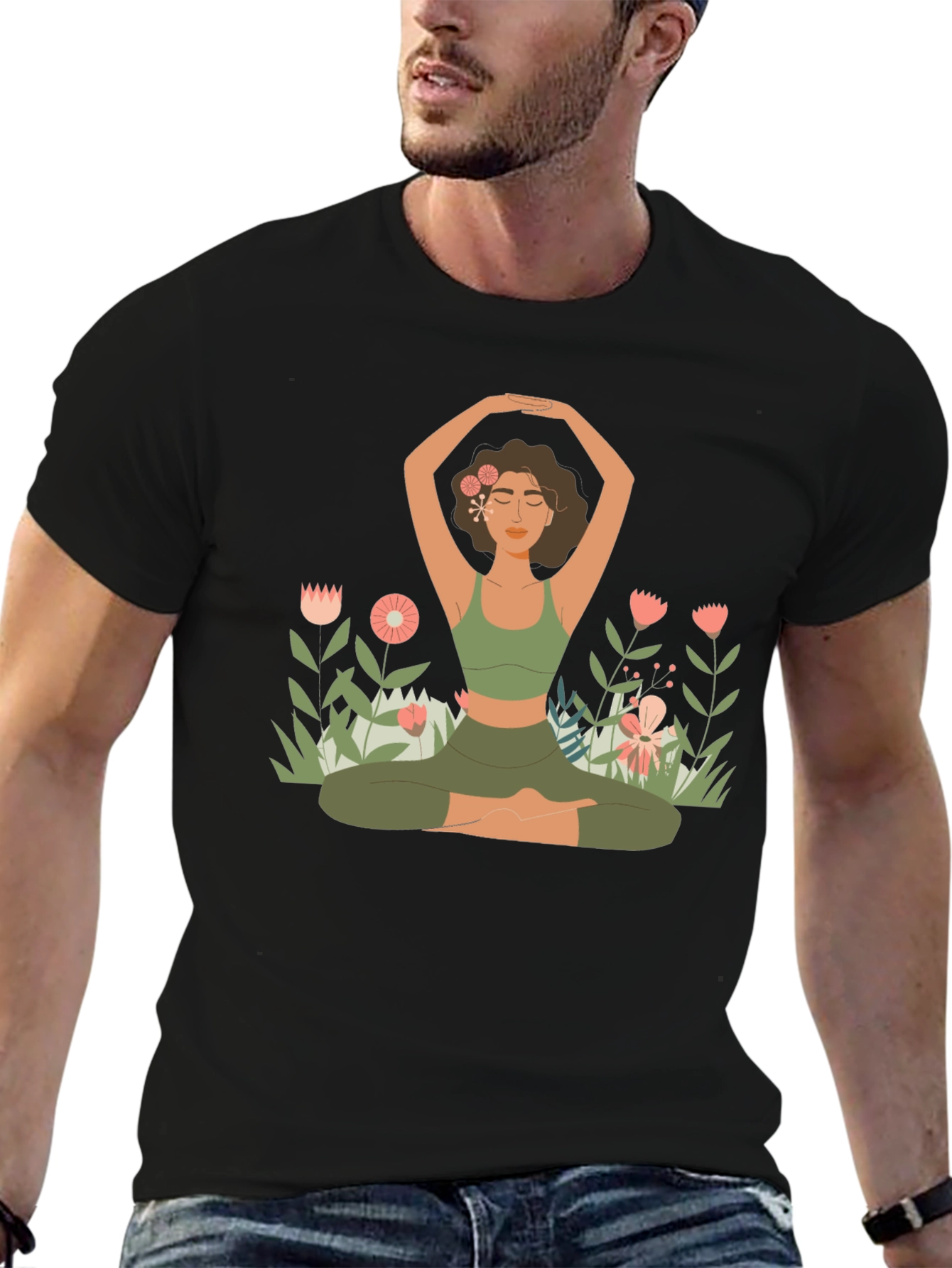 Yoga Girl Graphic Tee - Relaxed Fit