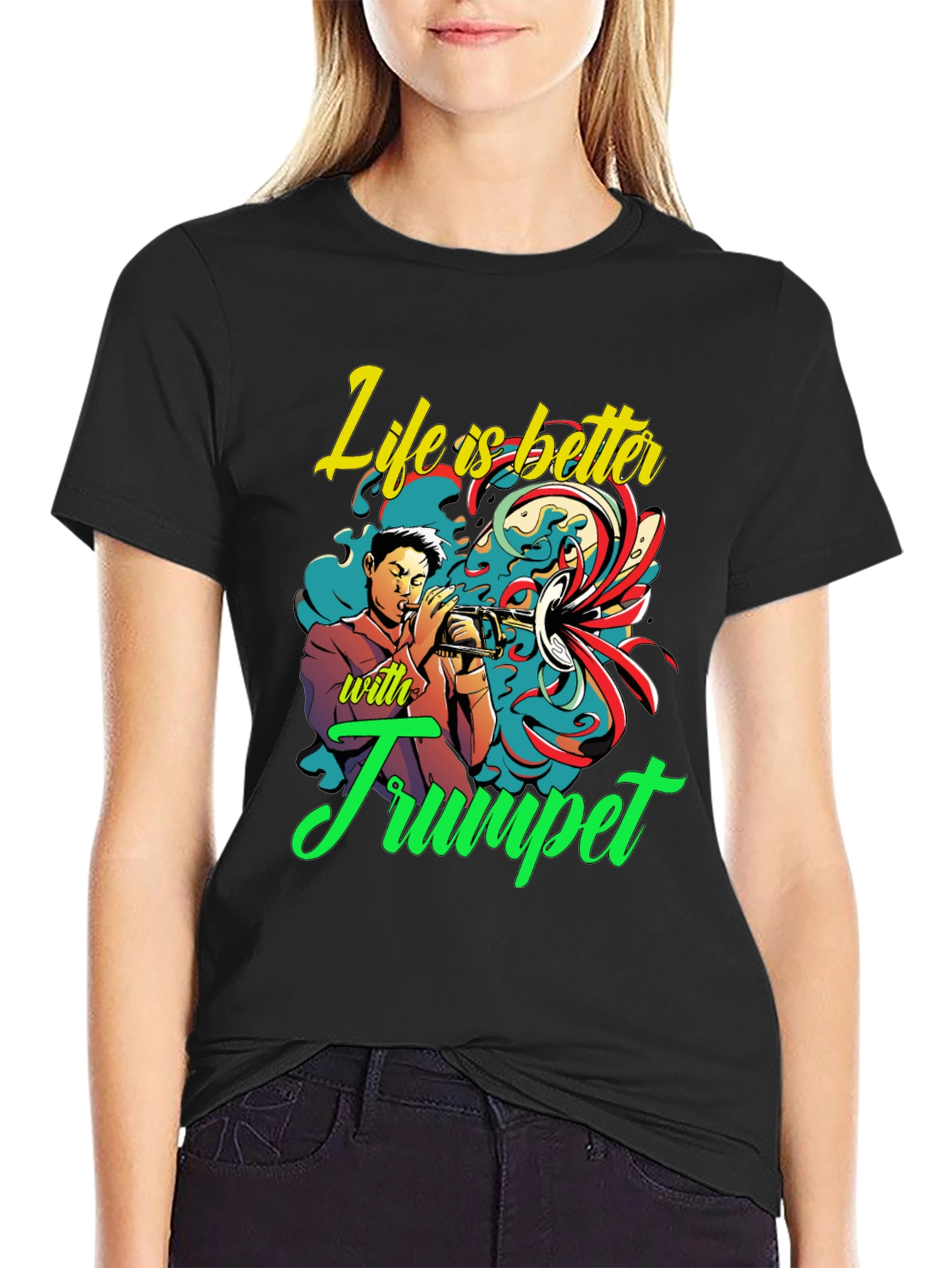 Life is Better With Trumpet Graphic Tee