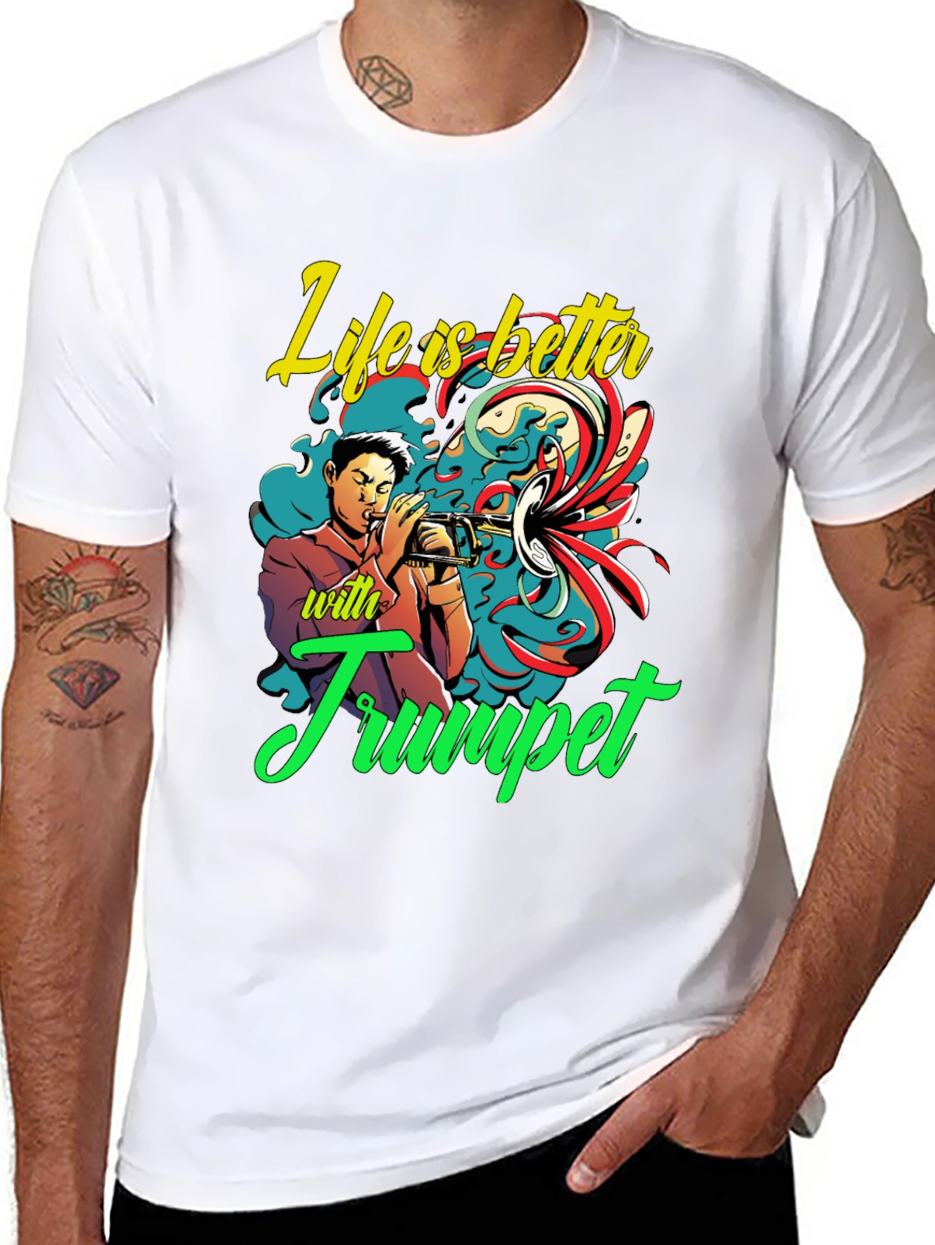 Life is Better With Trumpet Graphic Tee